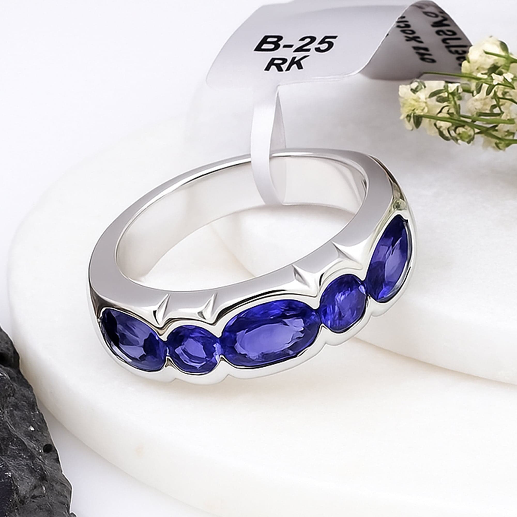 Elegant Sapphire Band Ring