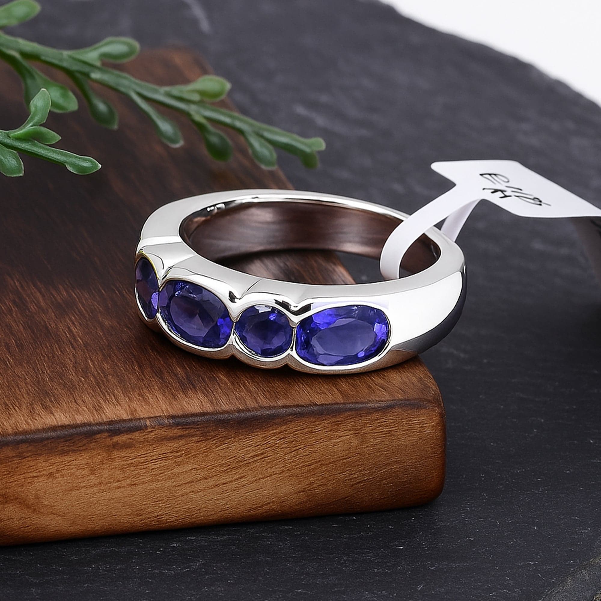 Elegant Sapphire Band Ring alternate view
