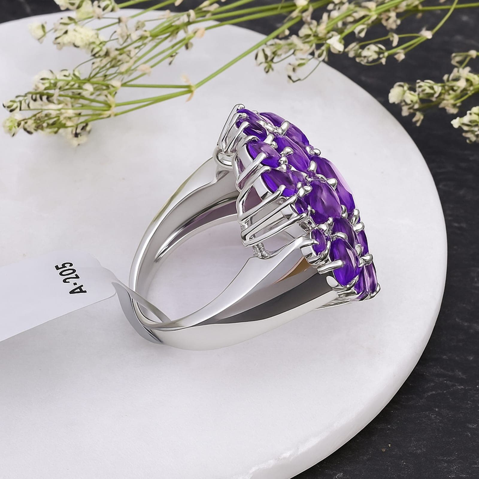 Royal Bloom Amethyst Ring