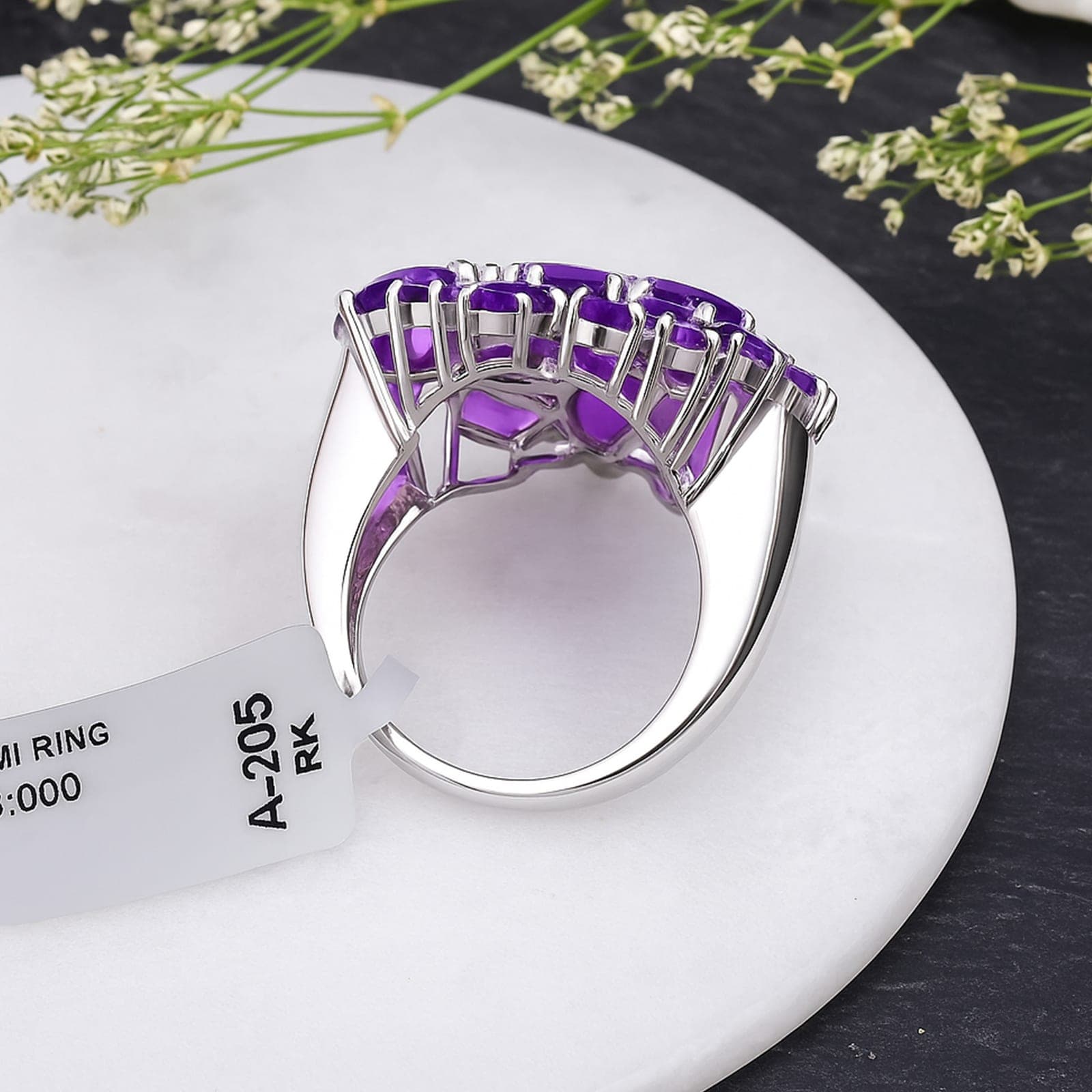 Royal Bloom Amethyst Ring