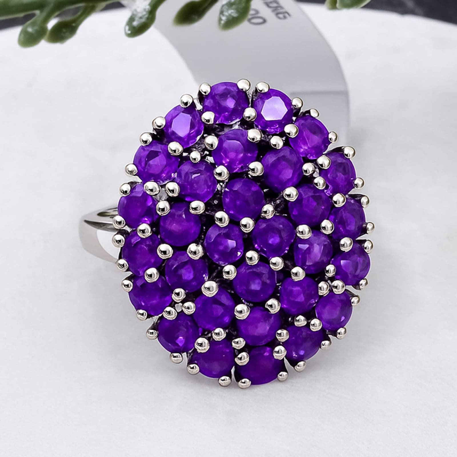 Velvet Dome Amethyst Ring