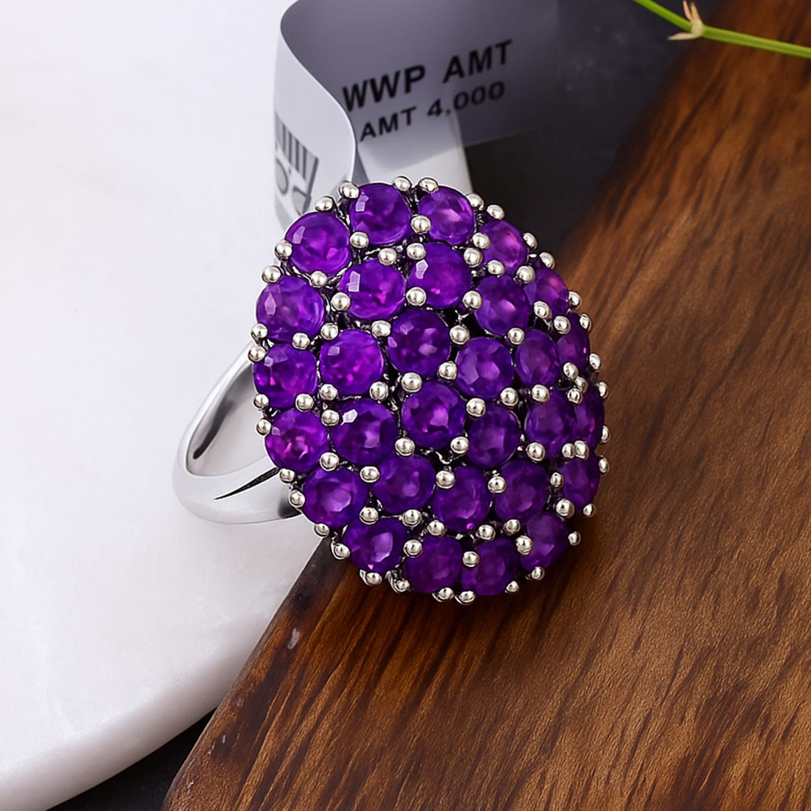 Velvet Dome Amethyst Ring