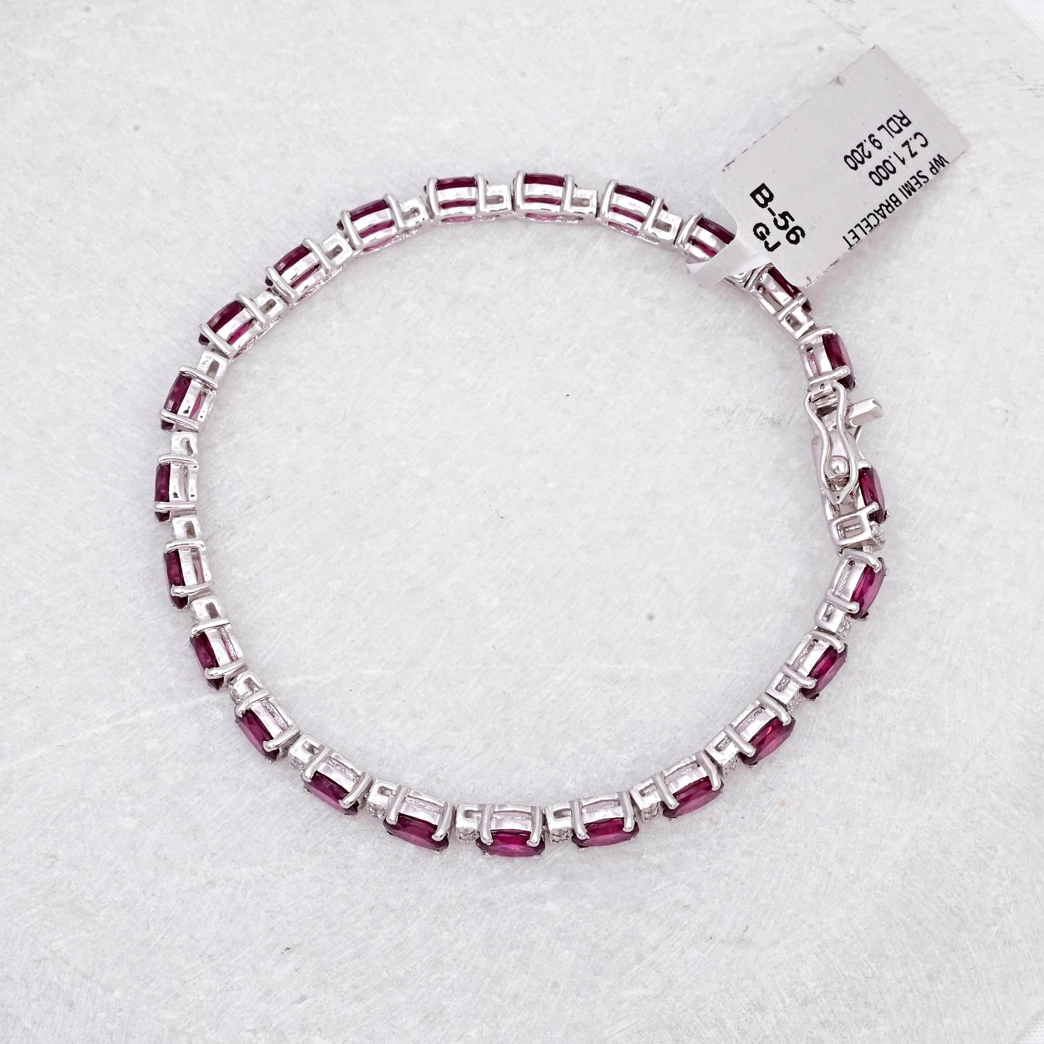Rhodolite Garnet Tennis Bracelet