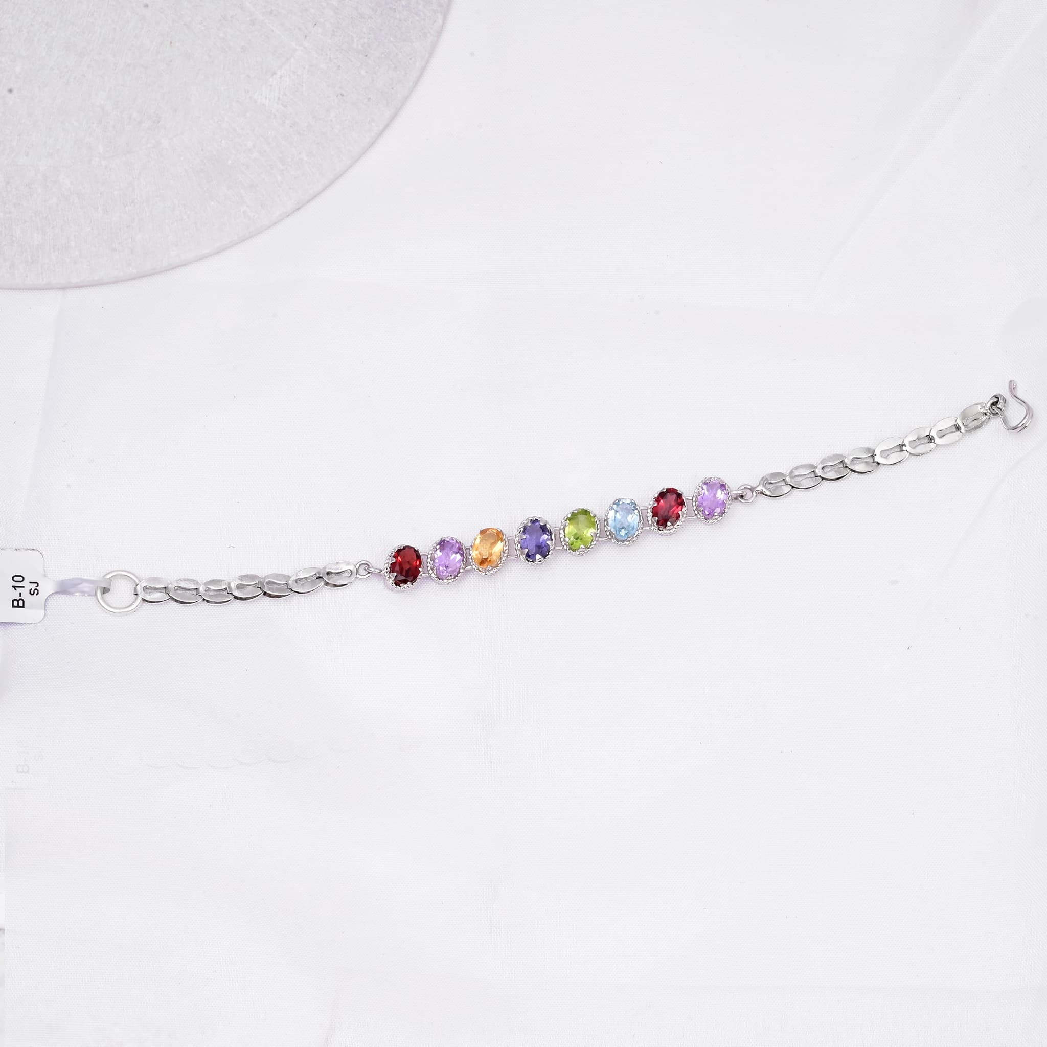 Multi Semi-PreciousGemstone Bracelet