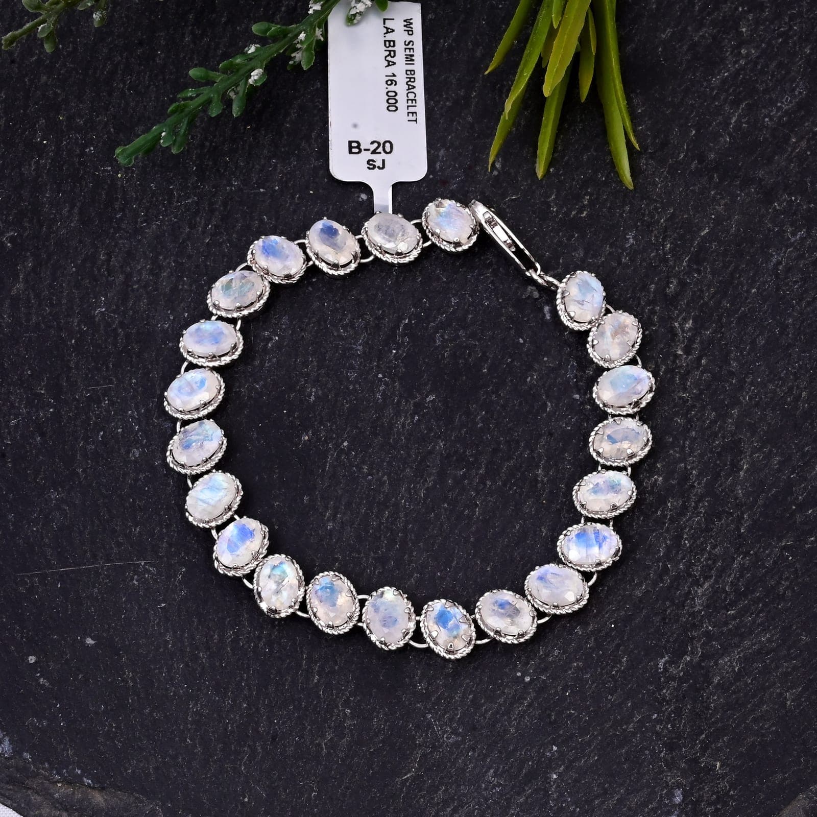 Oval Moonstone Tennis Bracelet alternate view