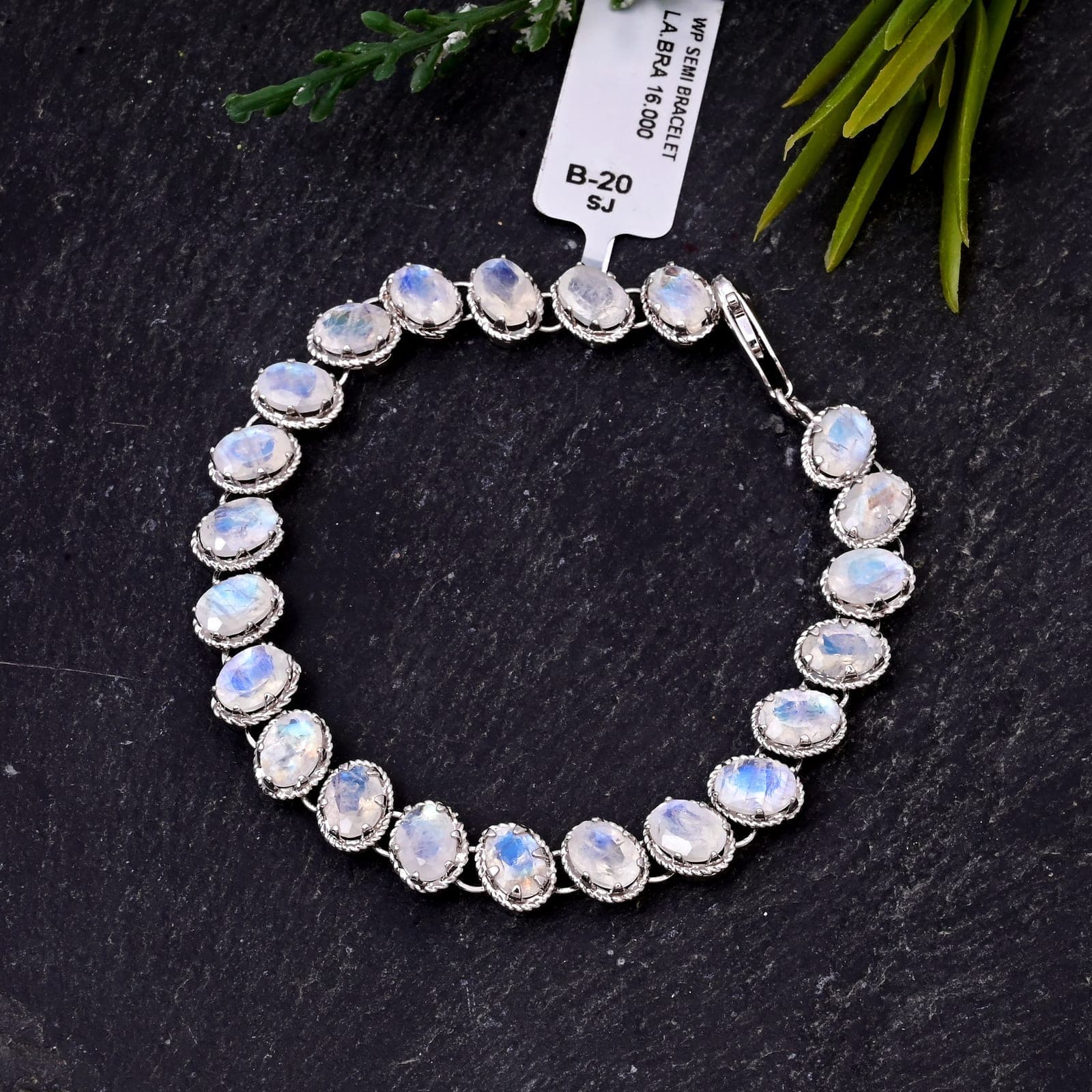 Oval Moonstone Tennis Bracelet