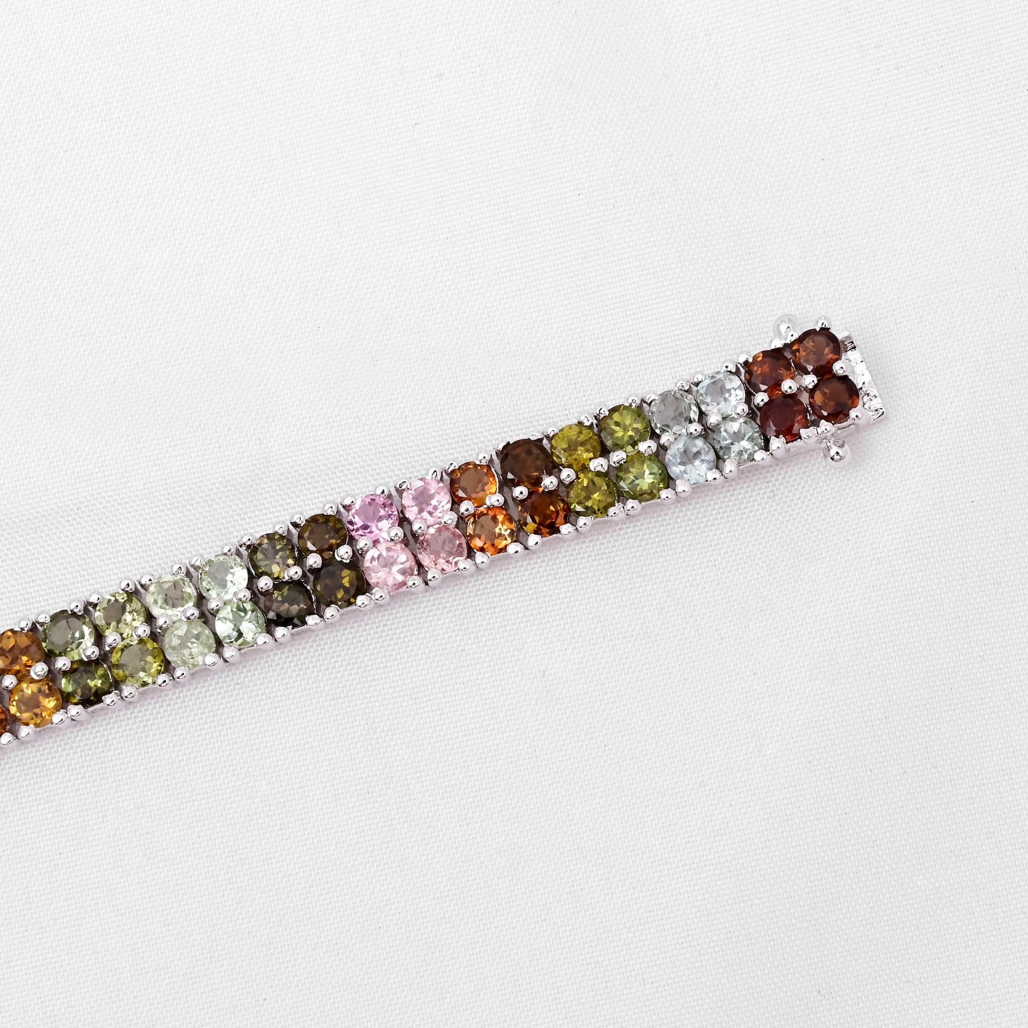 Prism Elegance Double Line Tourmaline Bracelet alternate view