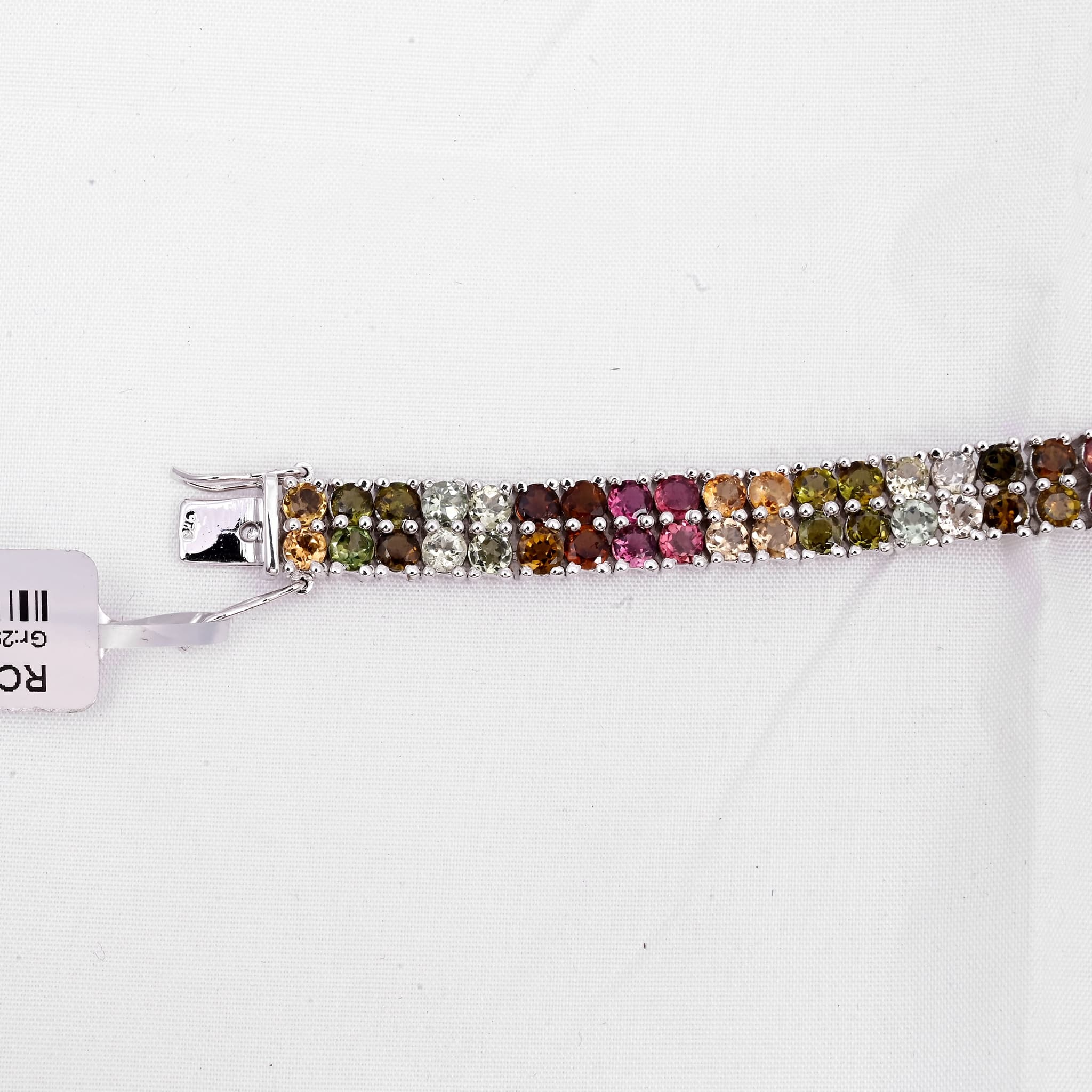 Prism Elegance Double Line Tourmaline Bracelet