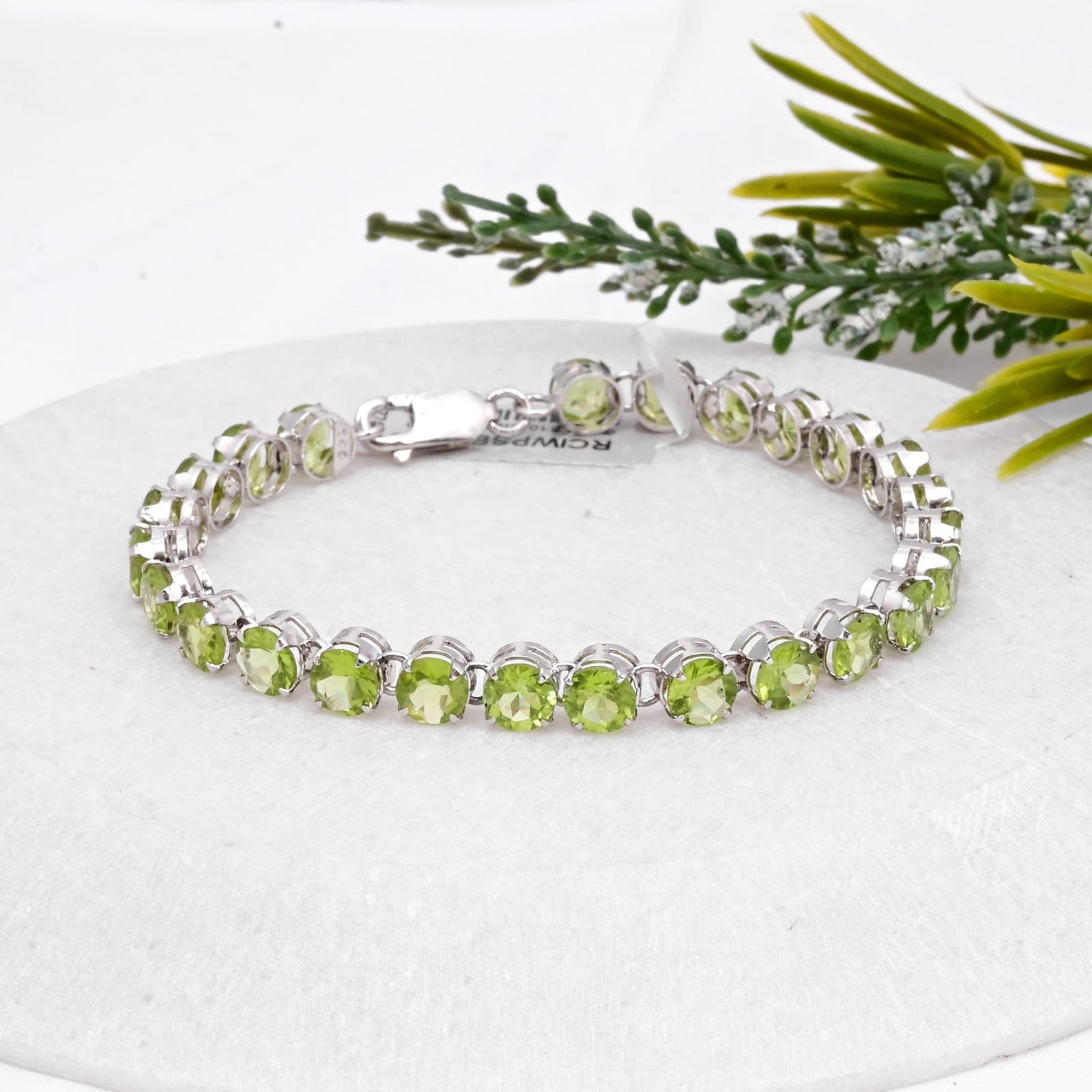 Verdant Glow Peridot Tennis Bracelet alternate view