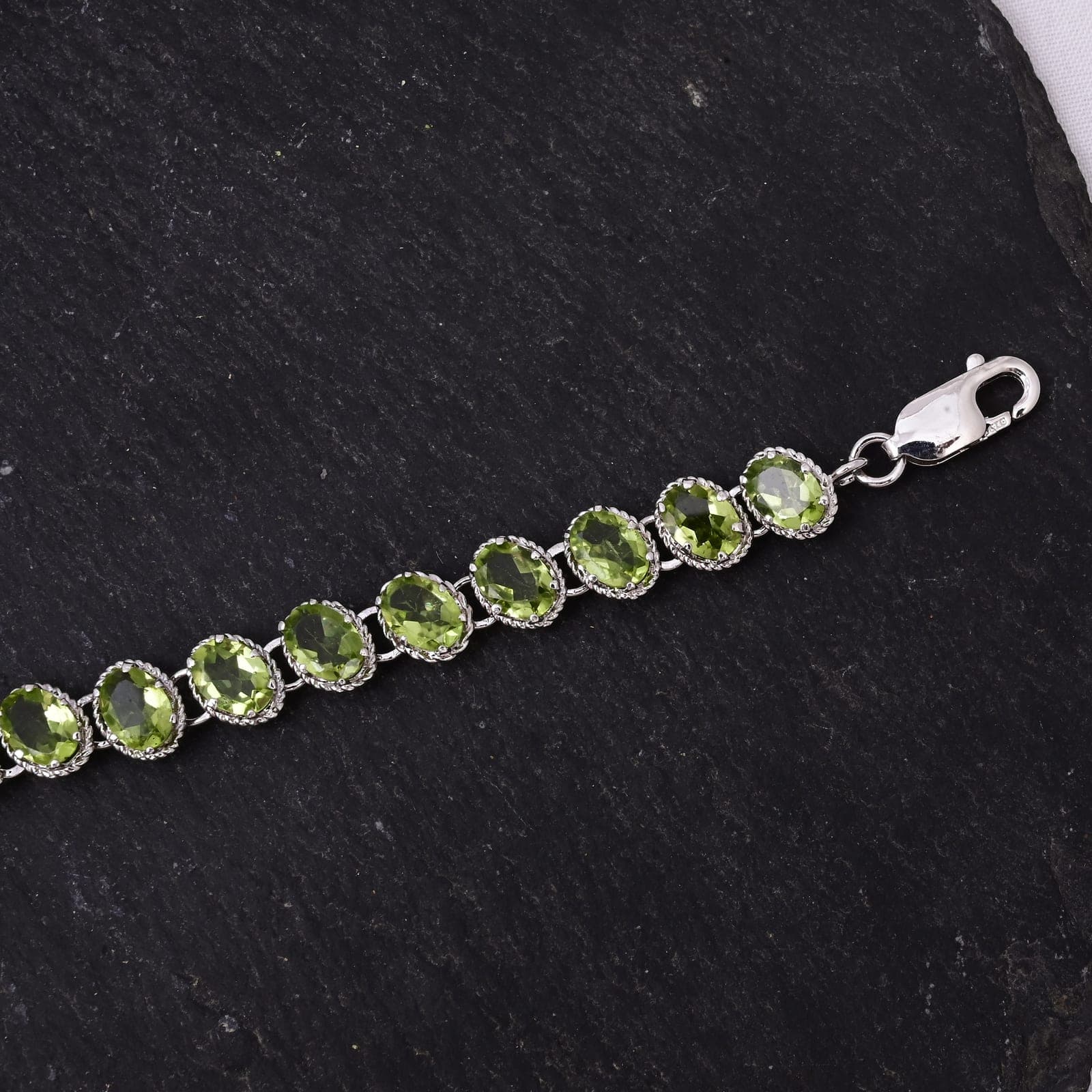 Verdant Halo Peridot Bracelet alternate view