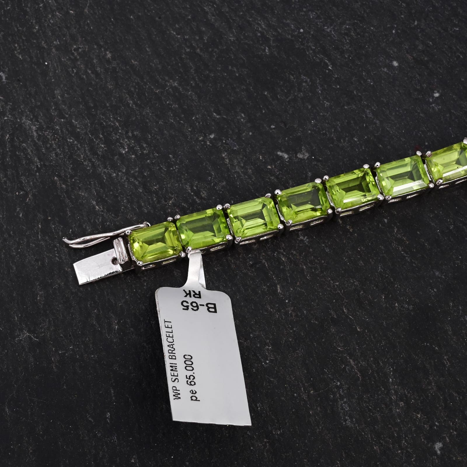 Verdant Luxe Green Gemstone Bracelet alternate view