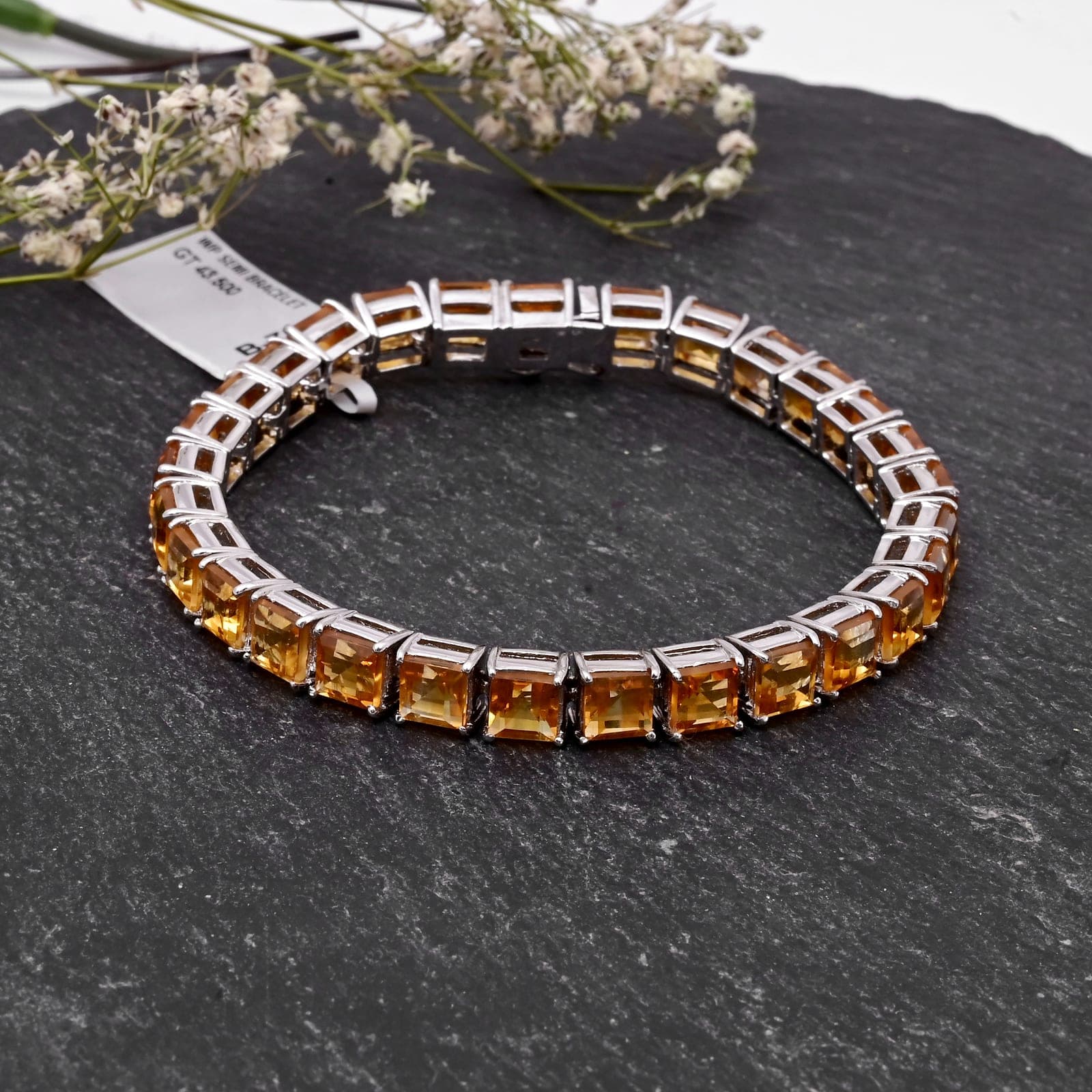 Sunlit Teardrop Topaz Bracelet