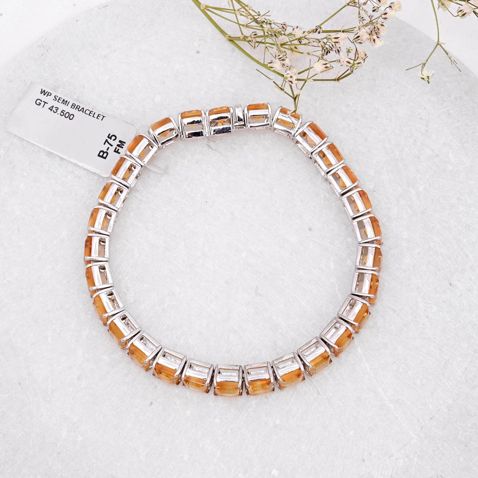 Sunlit Teardrop Topaz Bracelet