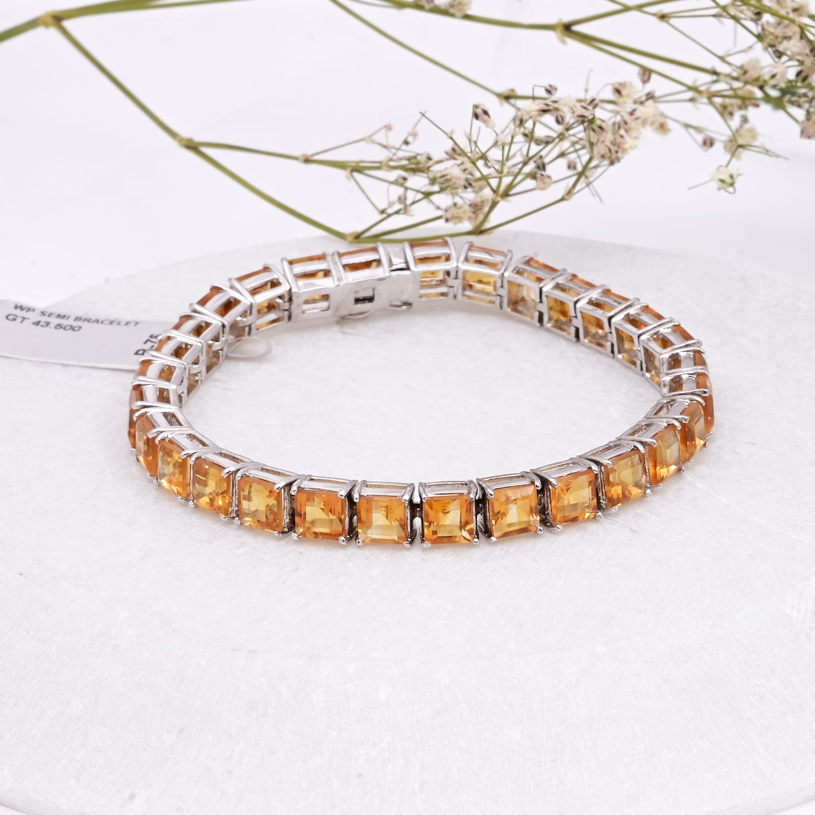 Sunlit Teardrop Topaz Bracelet