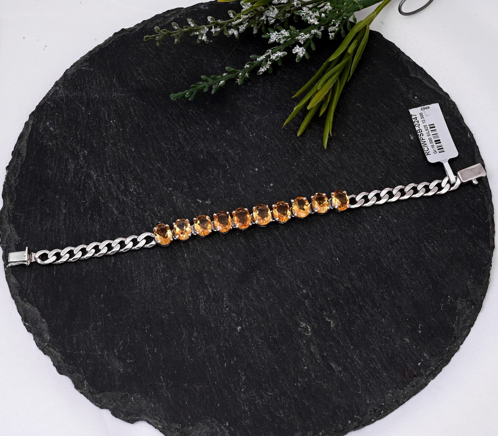 Sunbeam Citrine Link Bracelet