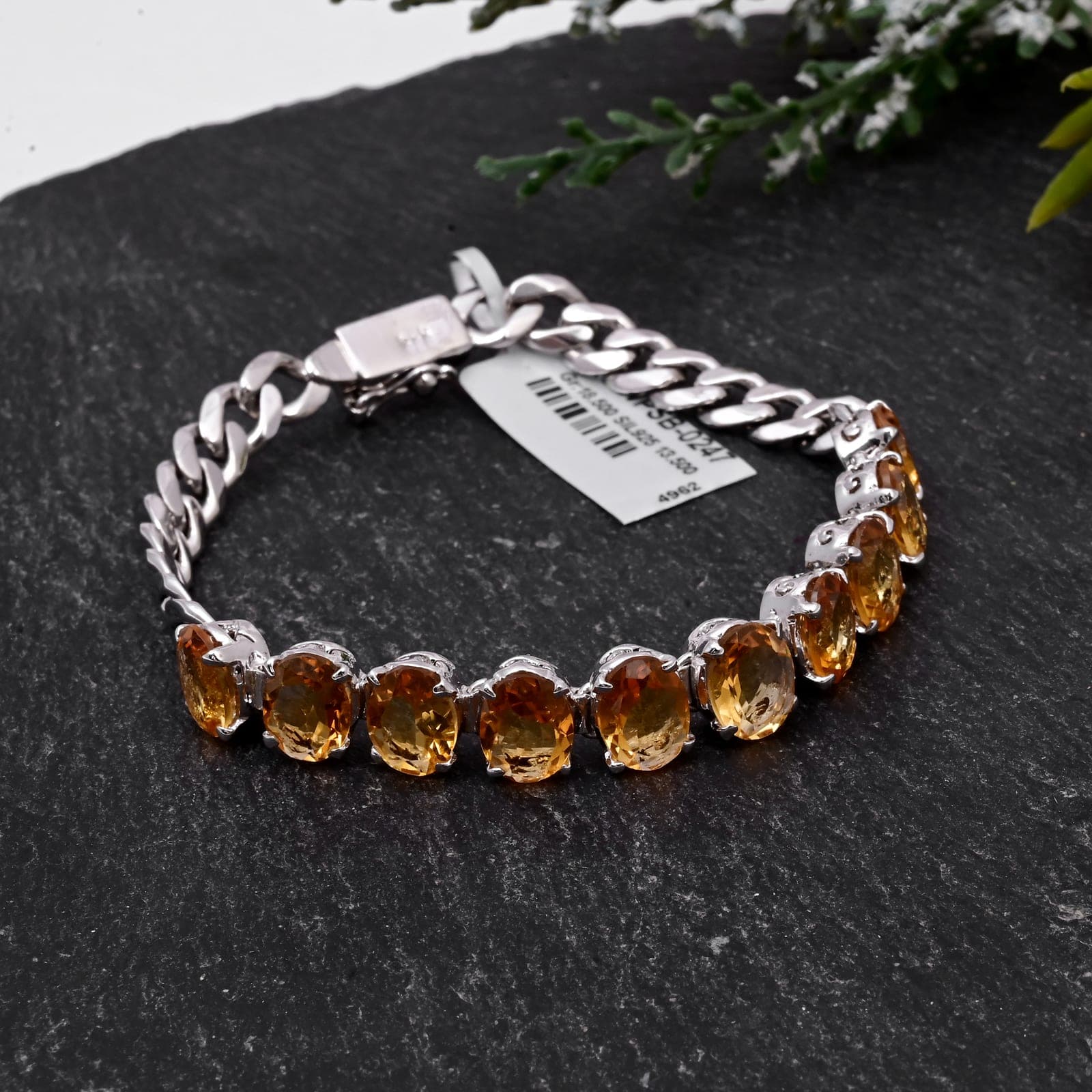 Sunbeam Citrine Link Bracelet alternate view