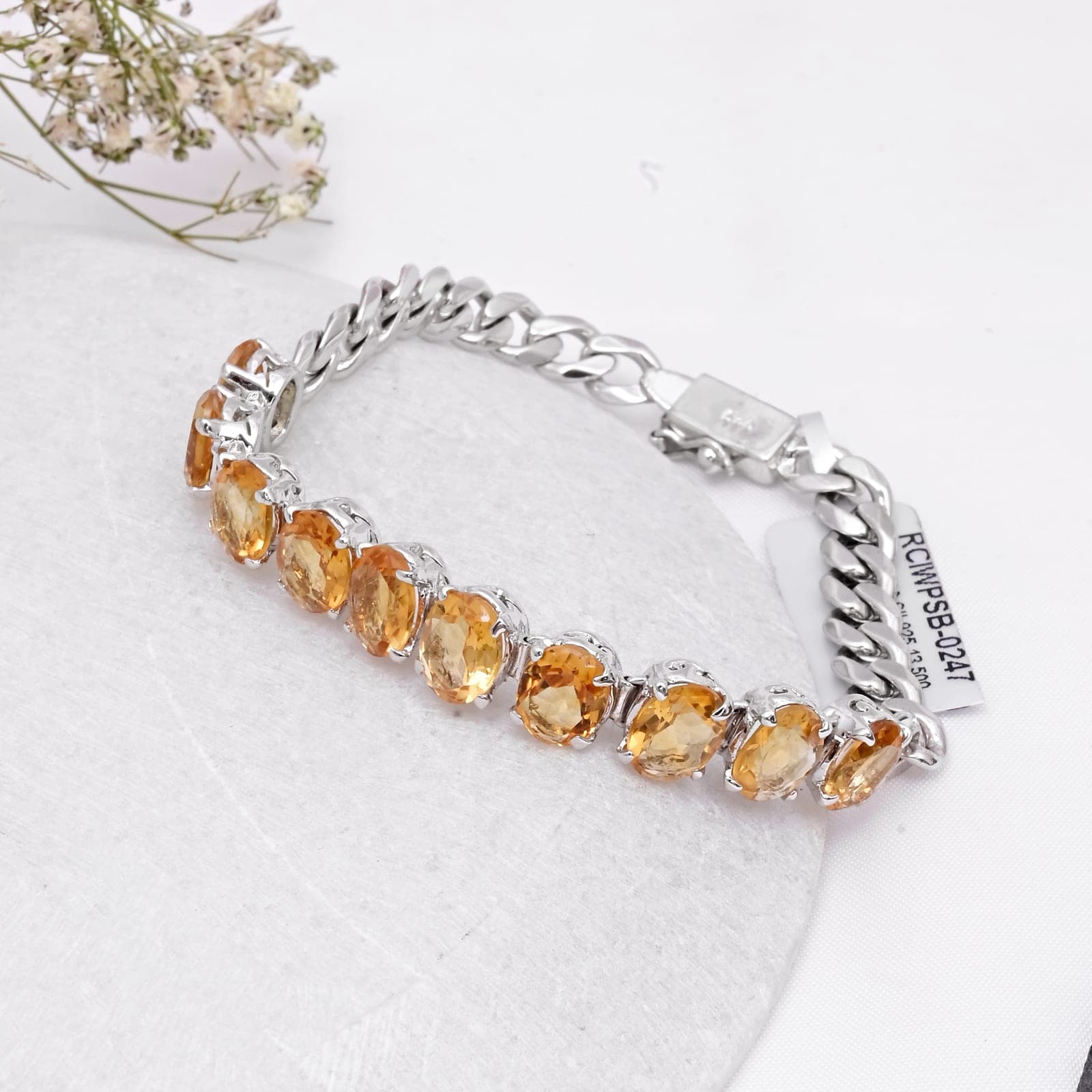 Sunbeam Citrine Link Bracelet