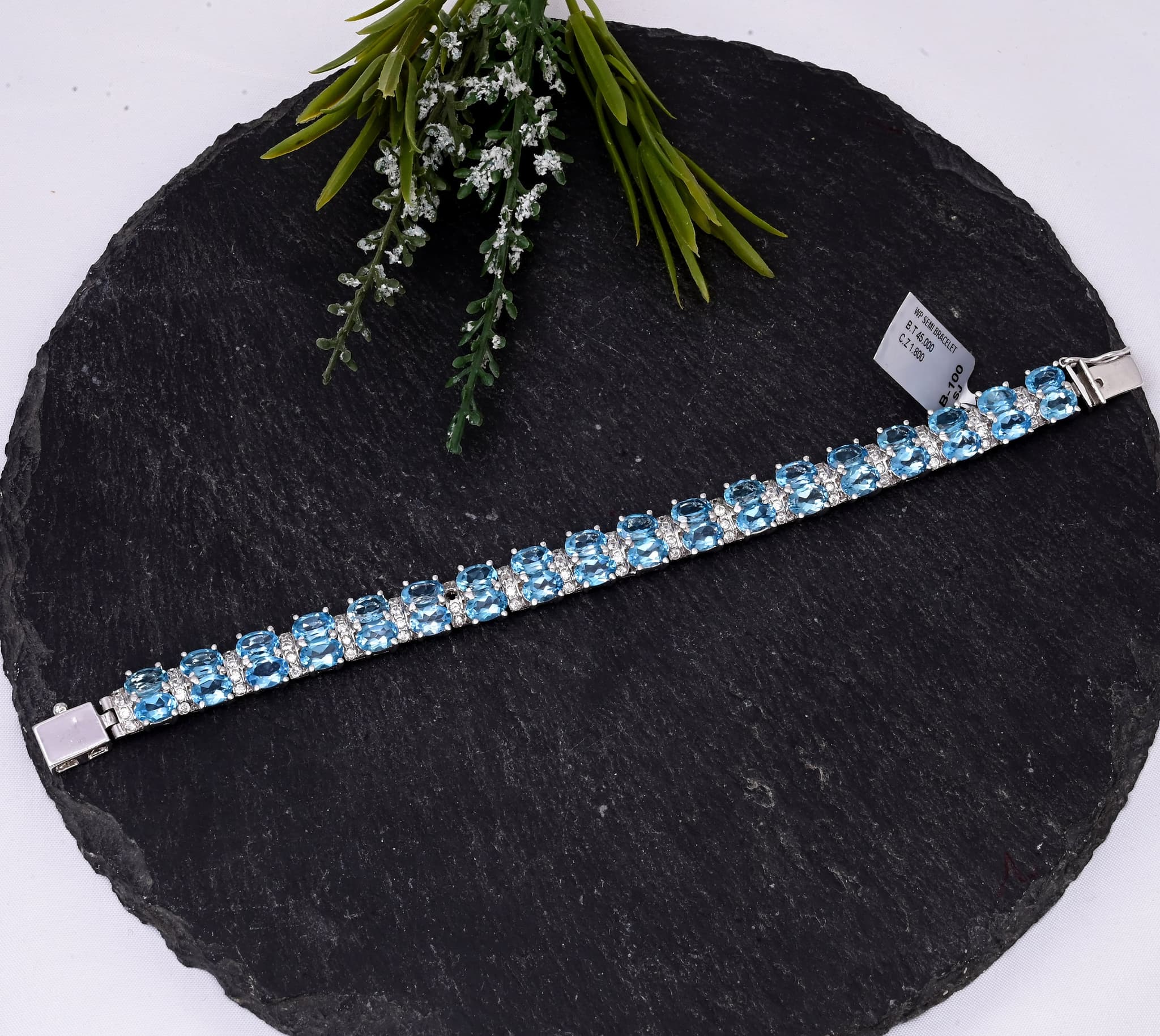 Ocean Glow Blue Topaz Bracelet