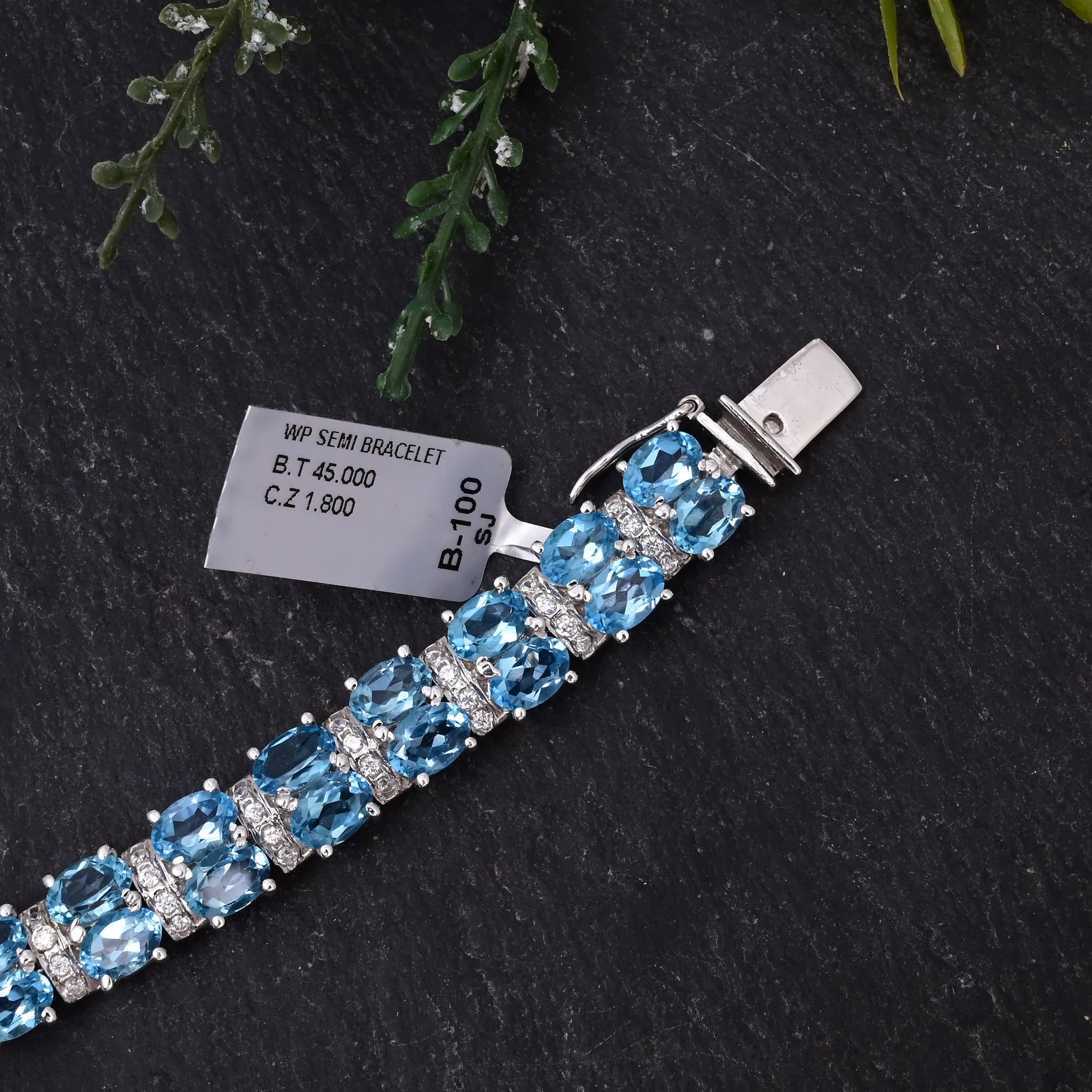 Ocean Glow Blue Topaz Bracelet