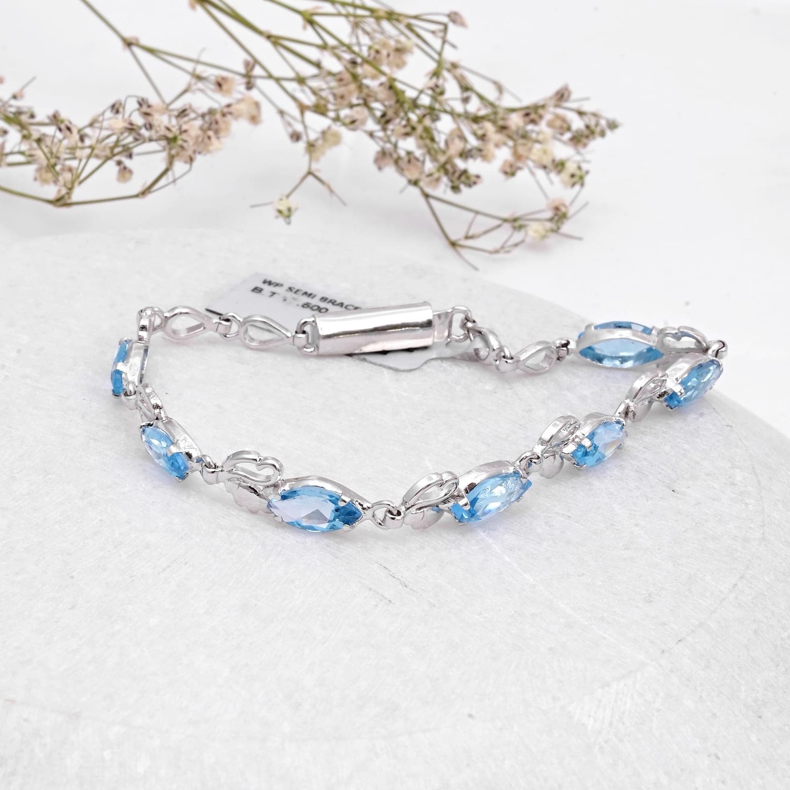 Aqua Whisper Topaz Bracelet