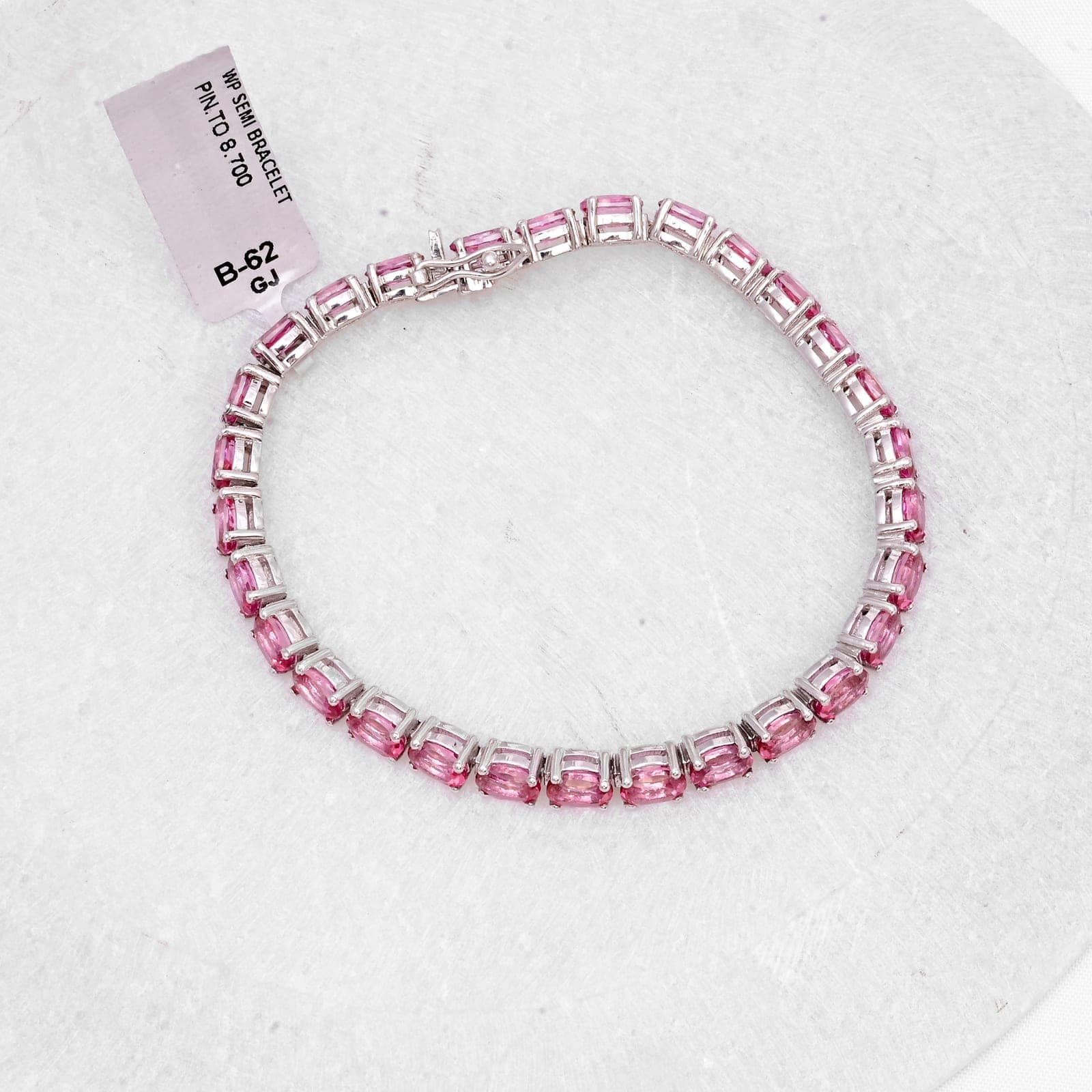 Rosé Elegance Tourmaline Bracelet