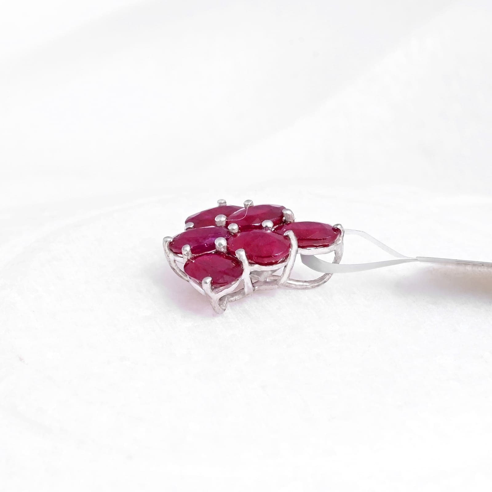 Petite Ruby Blossom Pendant