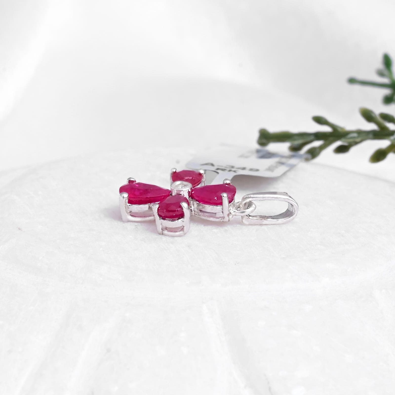 Ruby Petal Grace Pendant