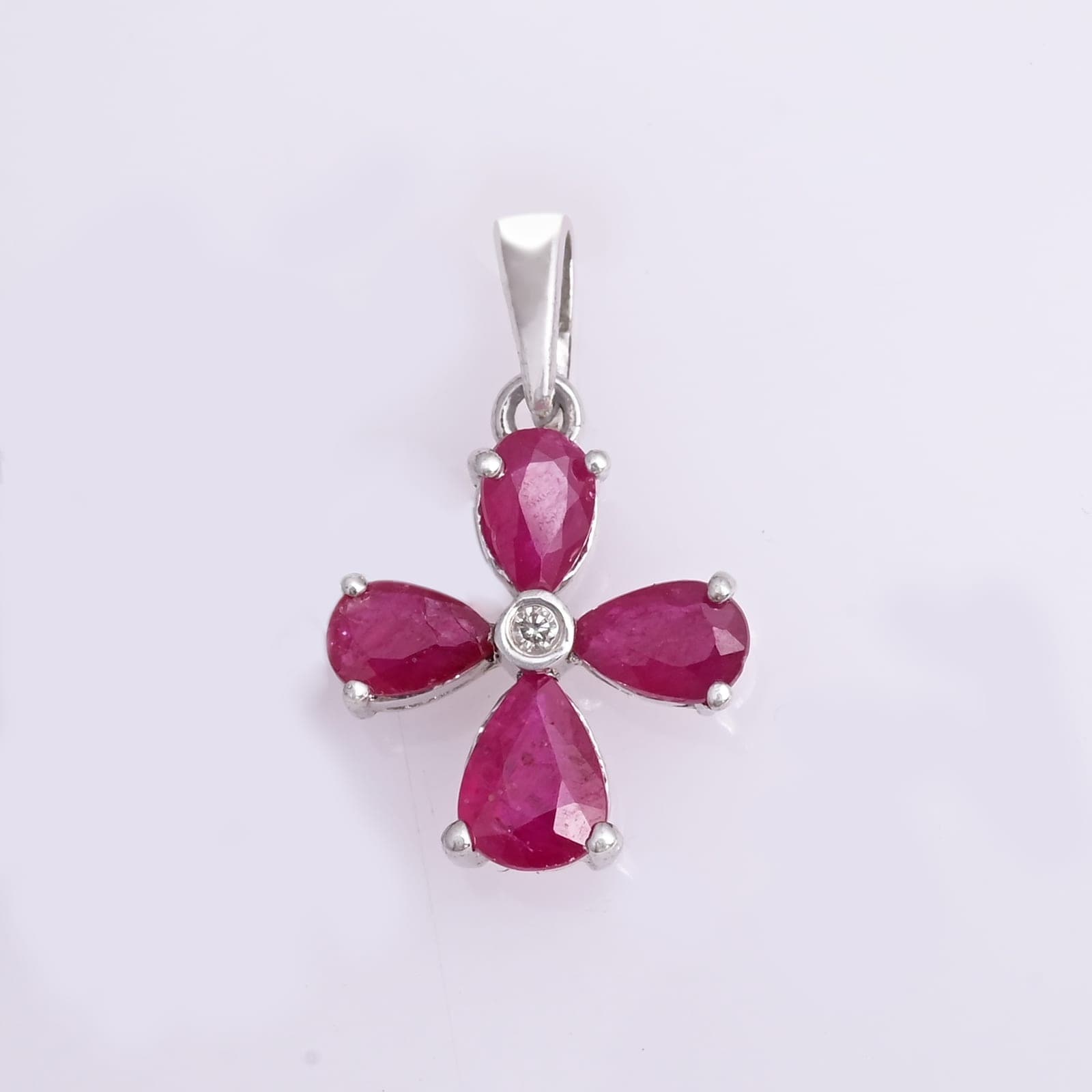 Ruby Petal Grace Pendant
