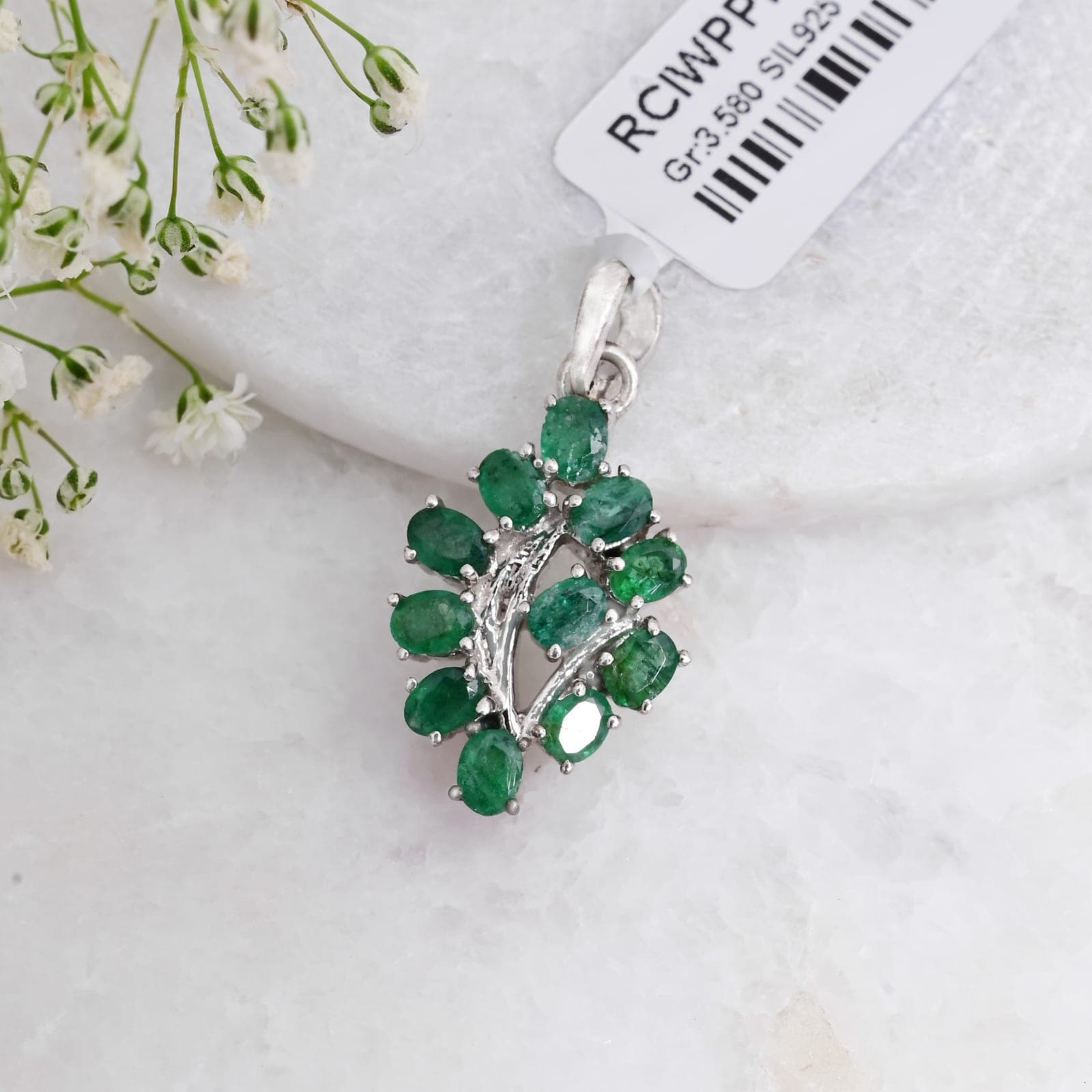 Forest Grace Emerald Pendant