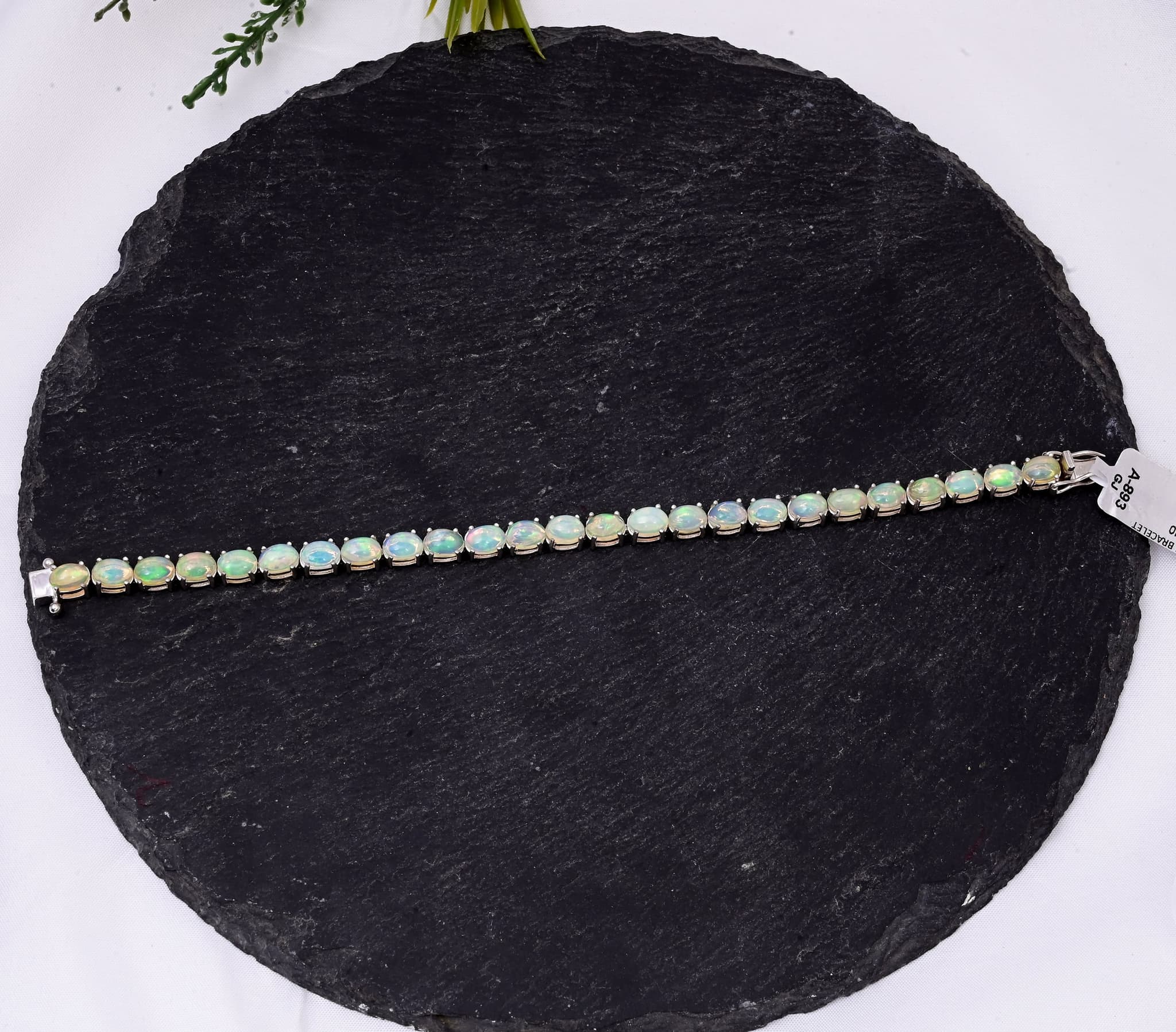 Celestial Fire Opal Tennis Bracelet