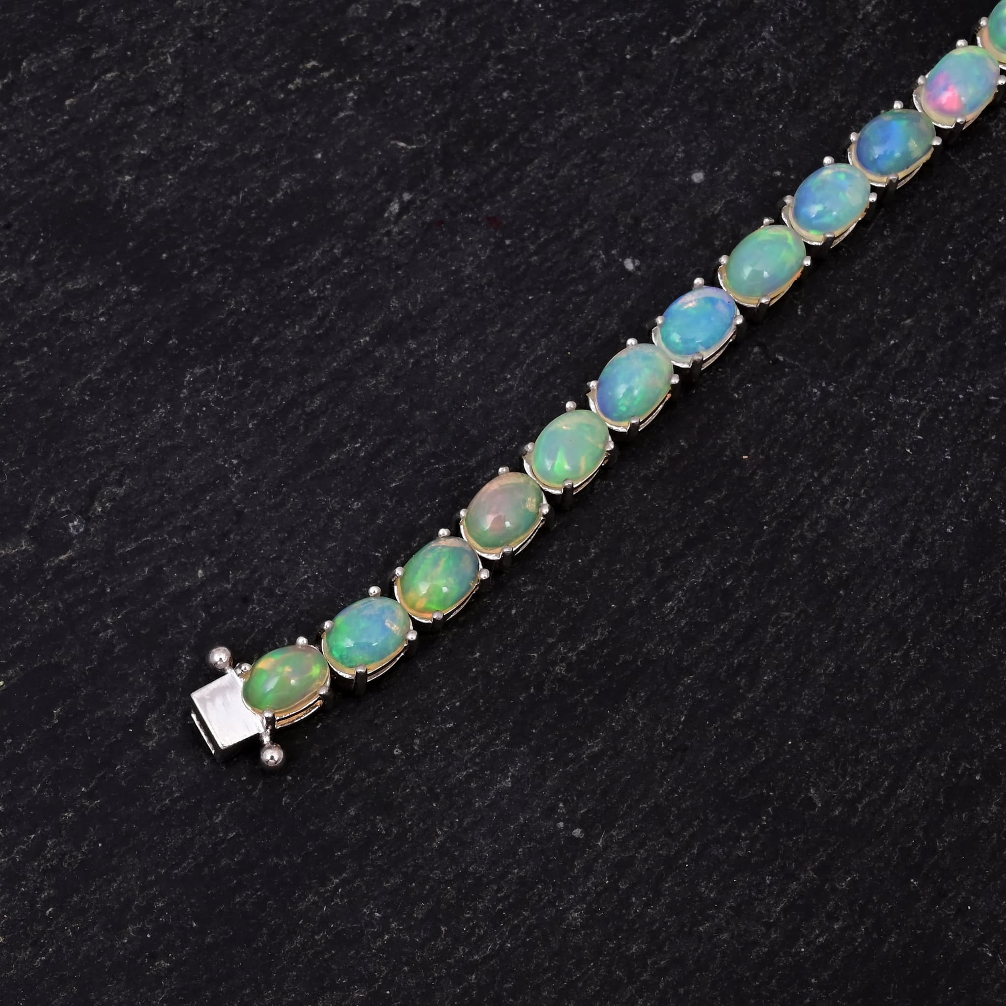 Celestial Fire Opal Tennis Bracelet alternate view