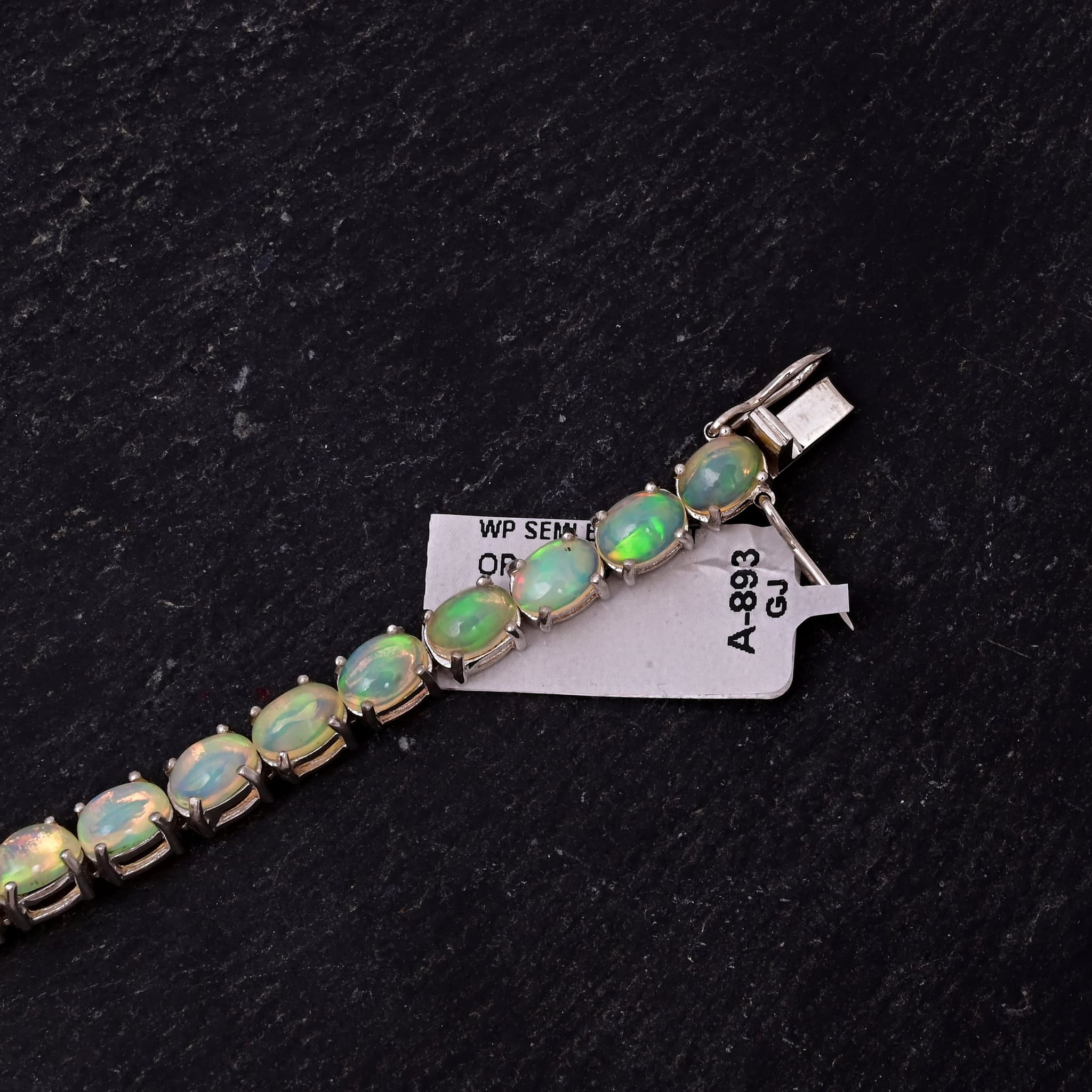 Celestial Fire Opal Tennis Bracelet