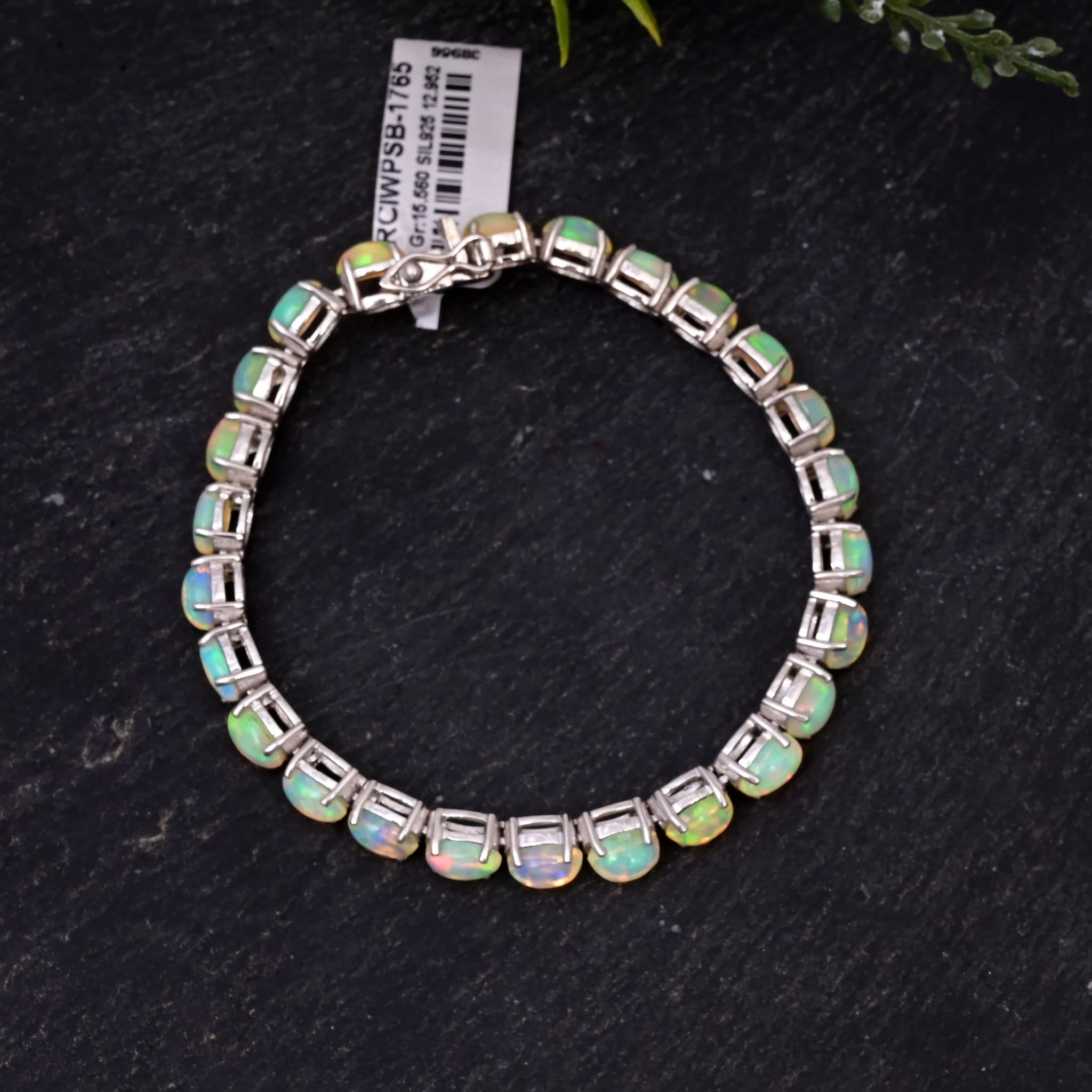 Celestial Fire Opal Tennis Bracelet