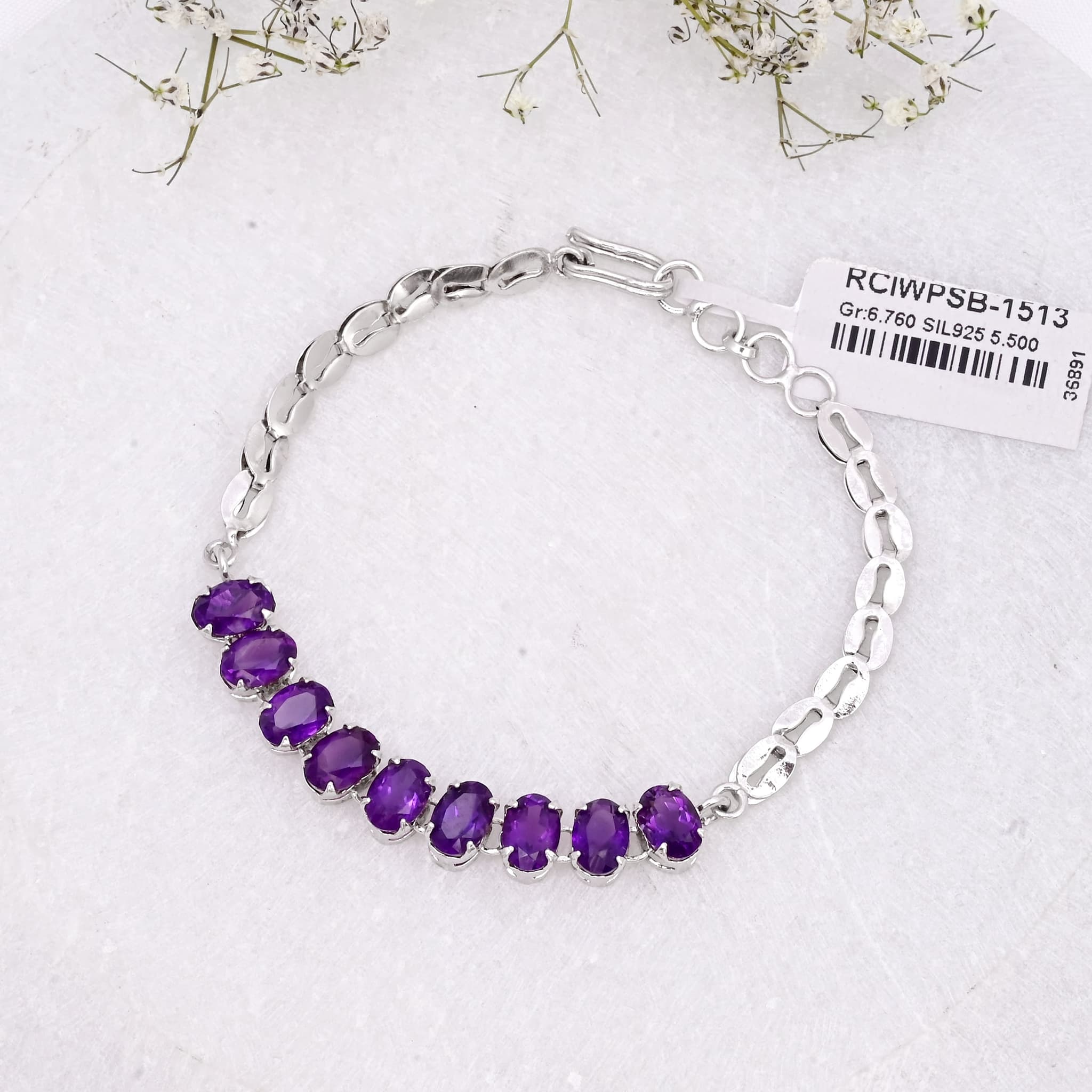 Royal Violet Grace Amethyst Bracelet alternate view