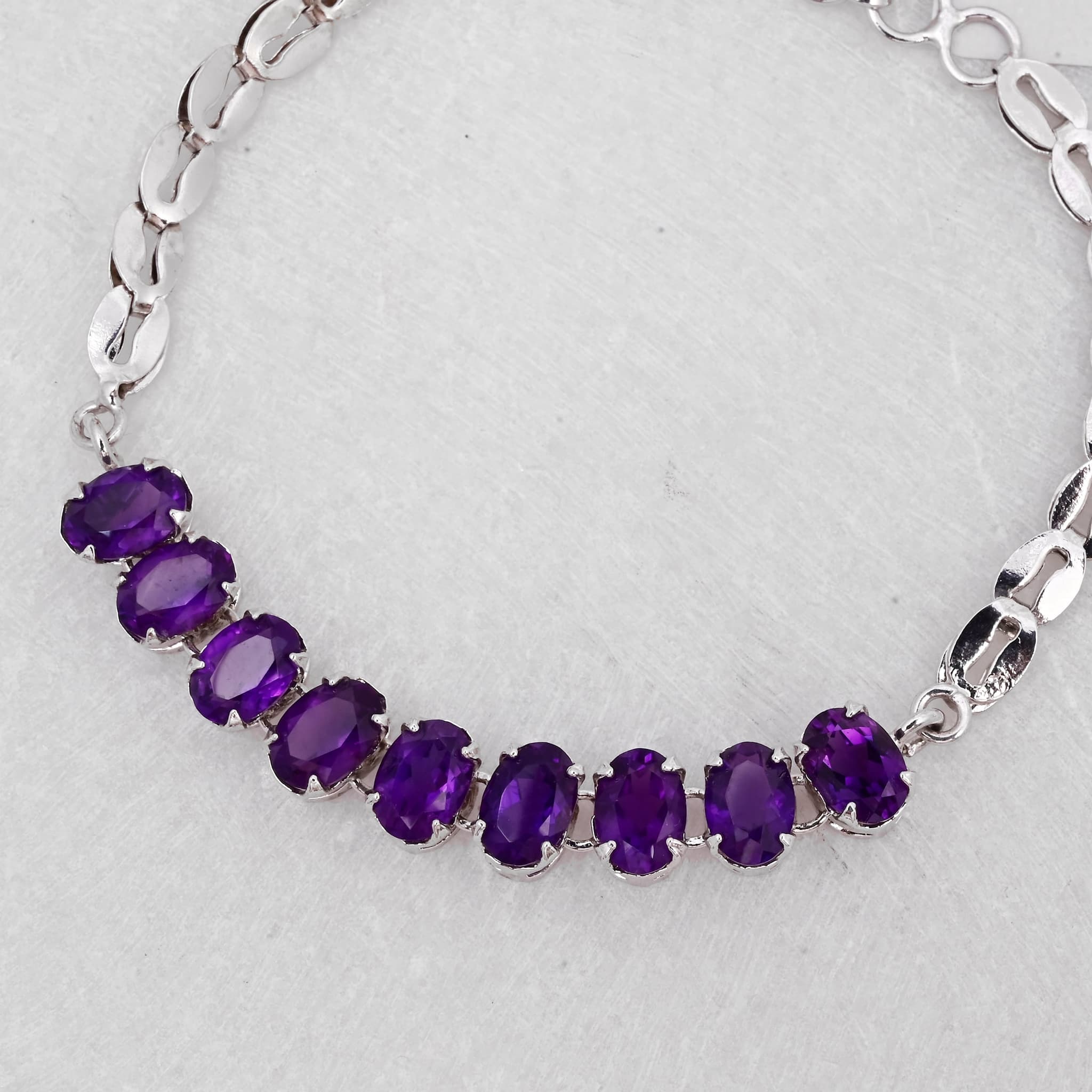 Royal Violet Grace Amethyst Bracelet