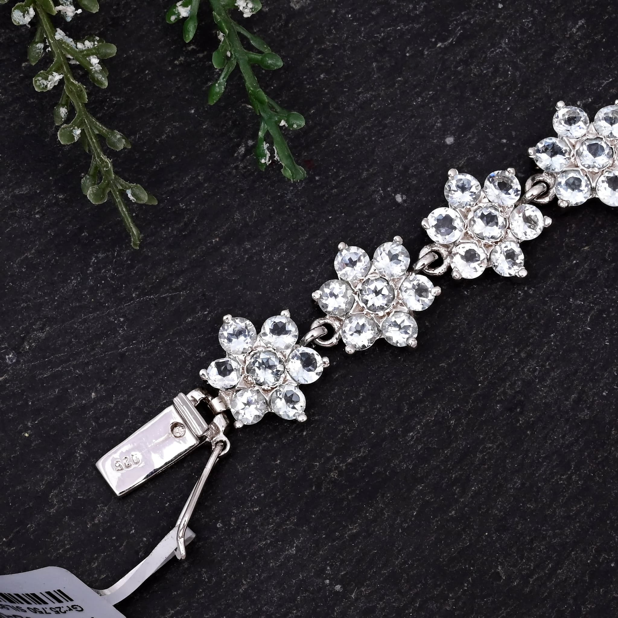 Frost Bloom Aquamarine Floral Bracelet alternate view
