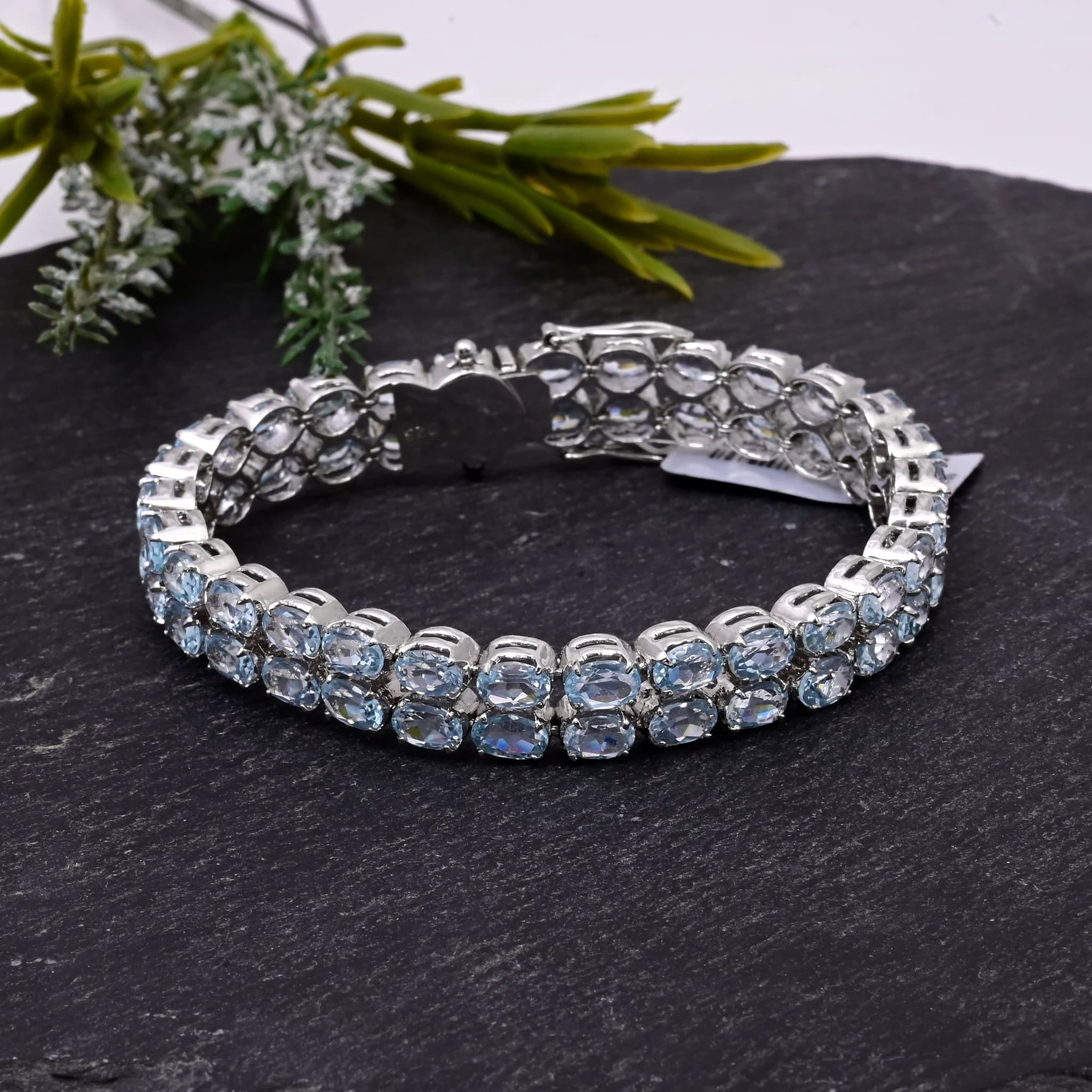 Arctic Glow Aquamarine Luxe Bracelet