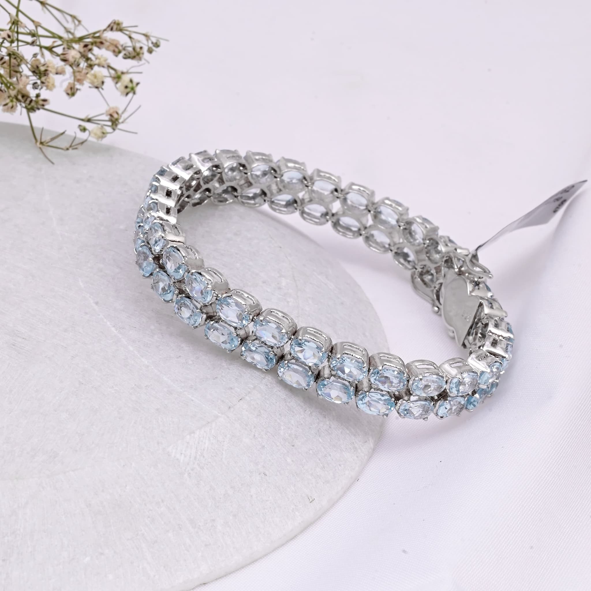 Arctic Glow Aquamarine Luxe Bracelet
