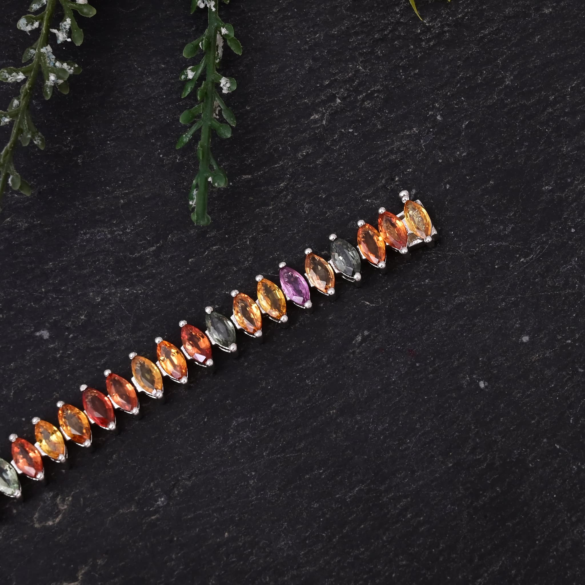 Aurora Bloom Multi Sapphire Bracelet