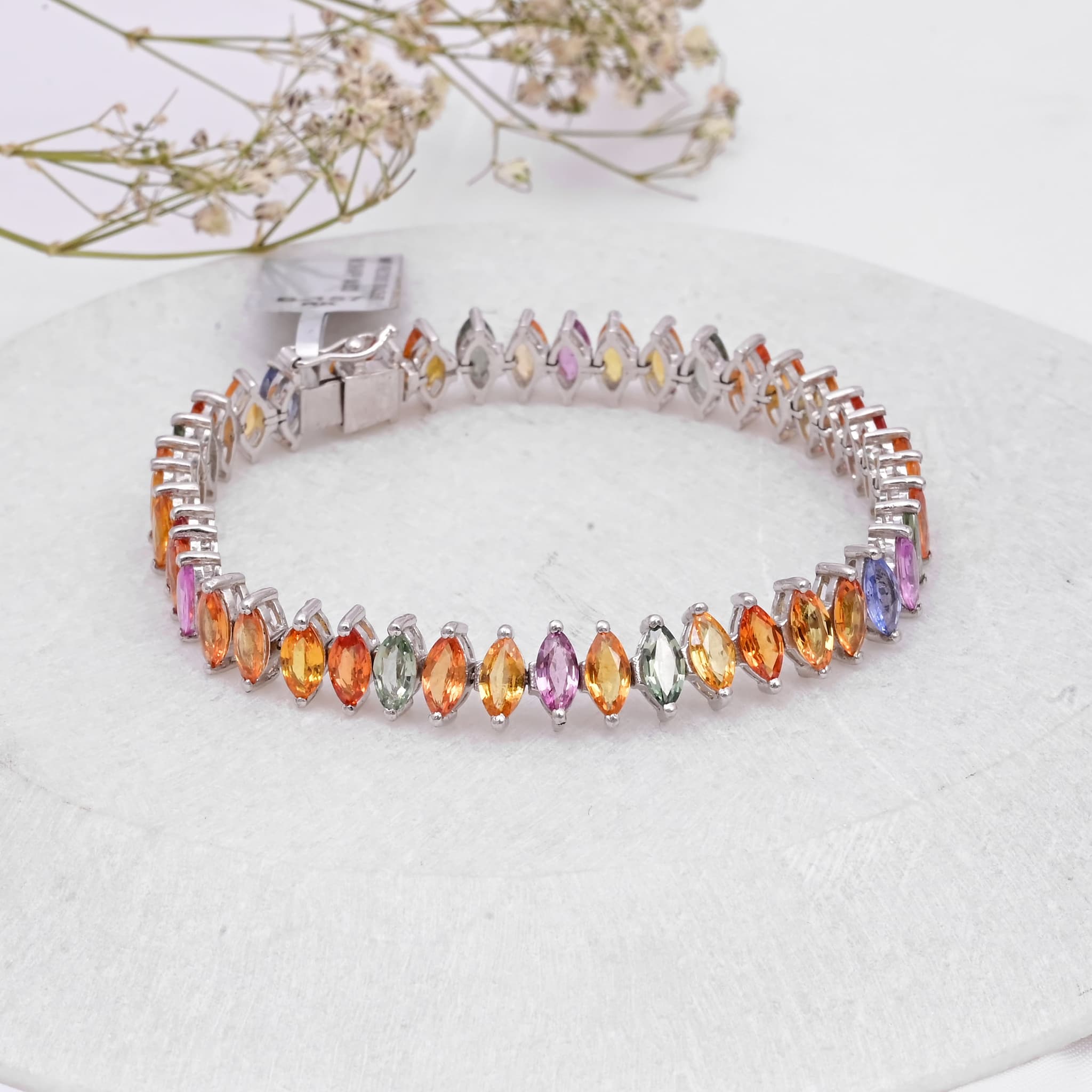 Aurora Bloom Multi Sapphire Bracelet