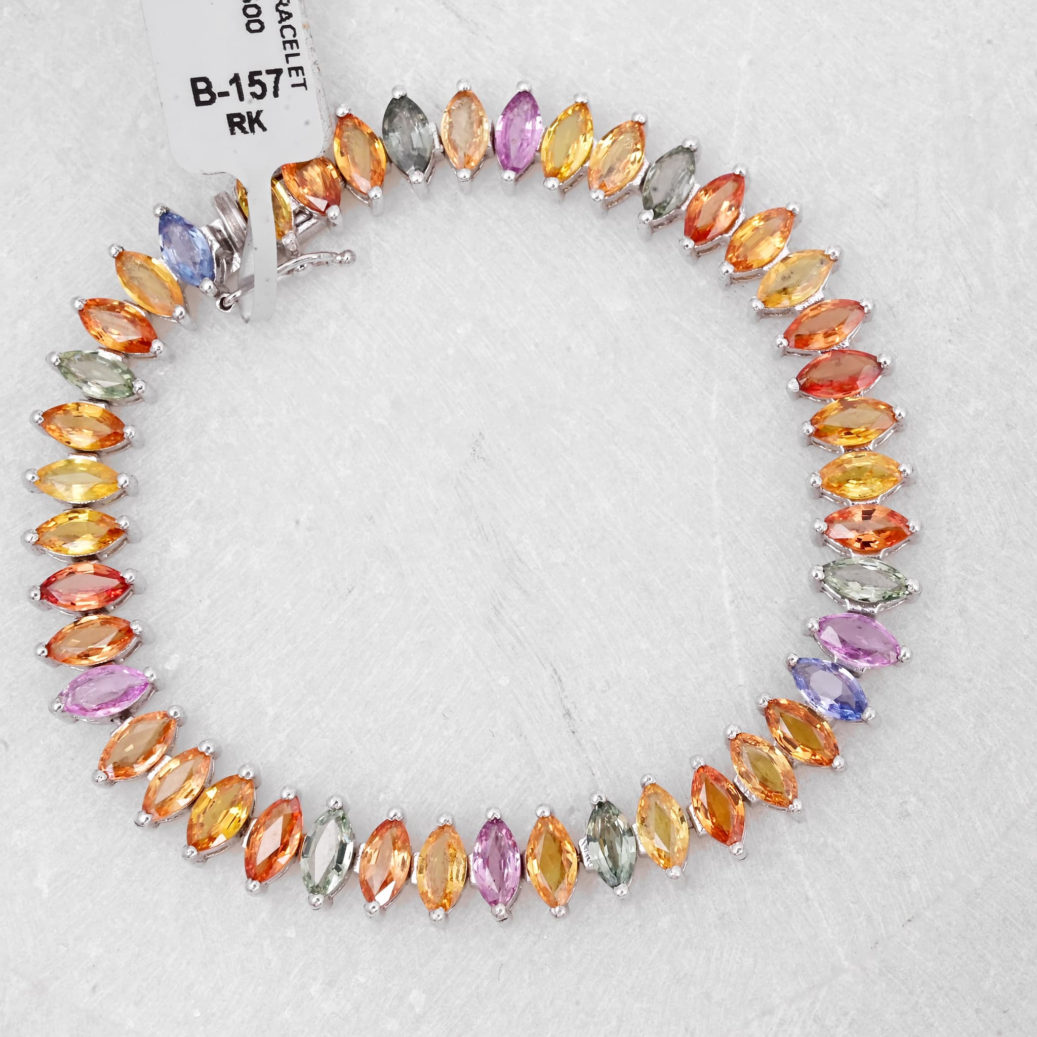 Aurora Bloom Multi Sapphire Bracelet