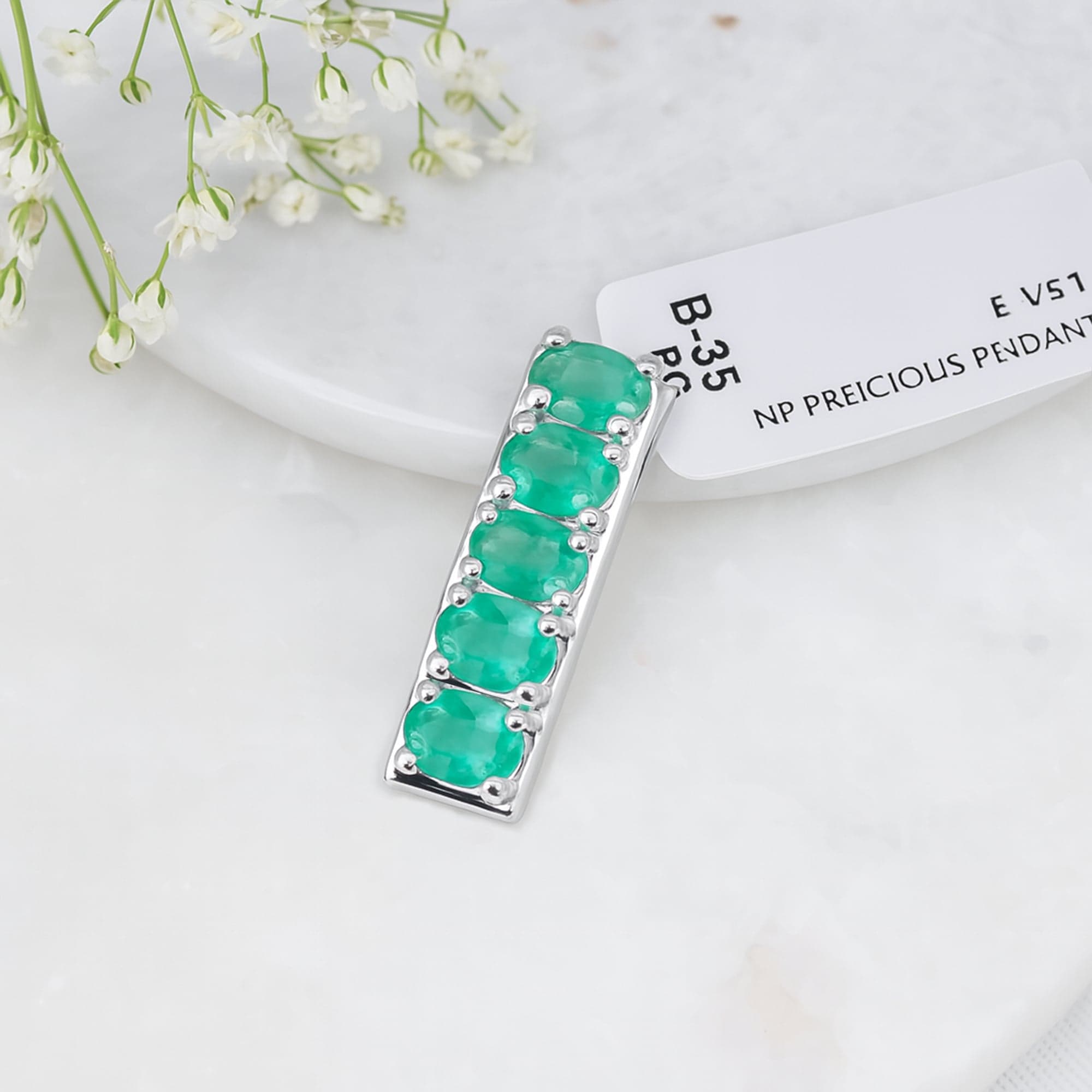 Emerald Arc Grace Pendant