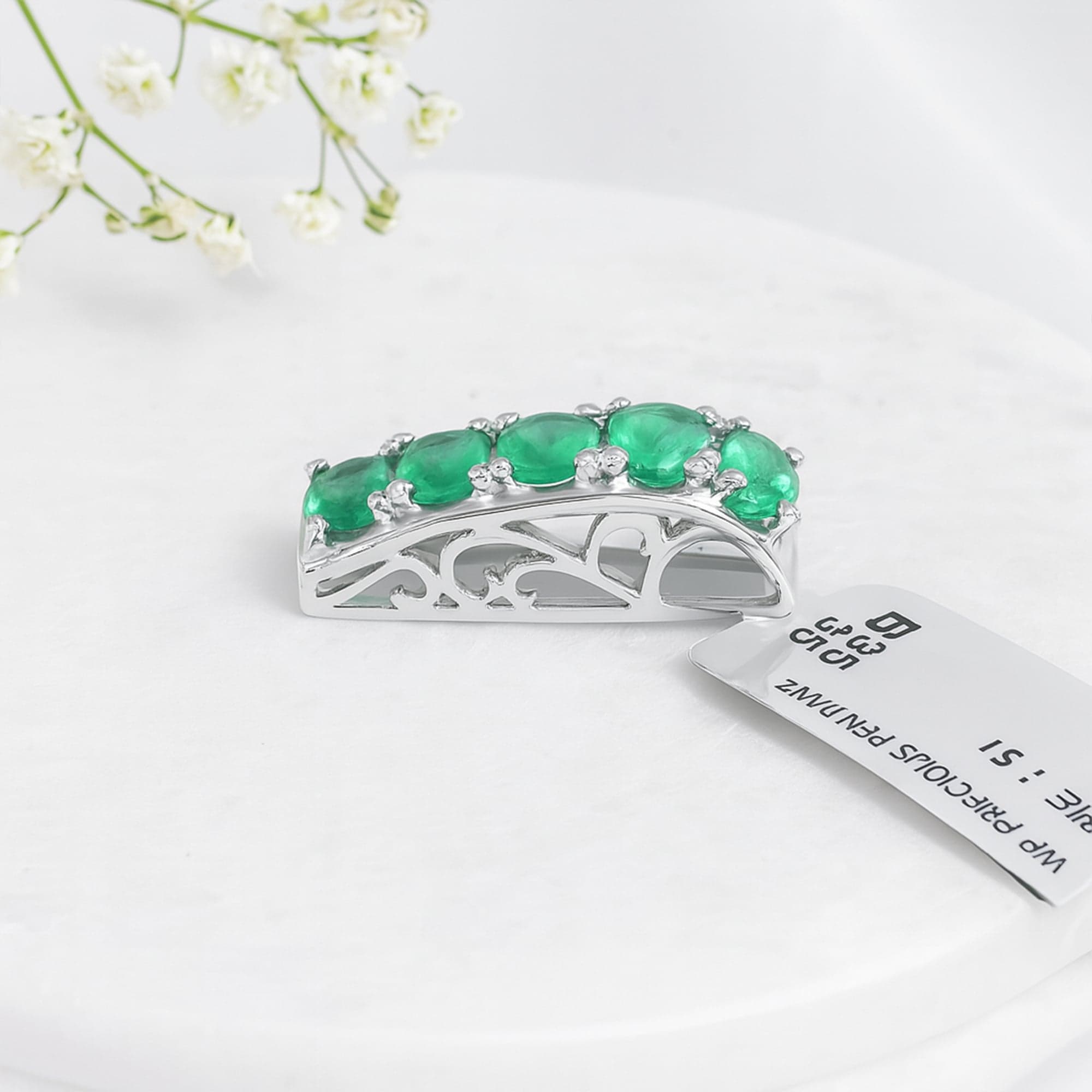 Emerald Arc Grace Pendant