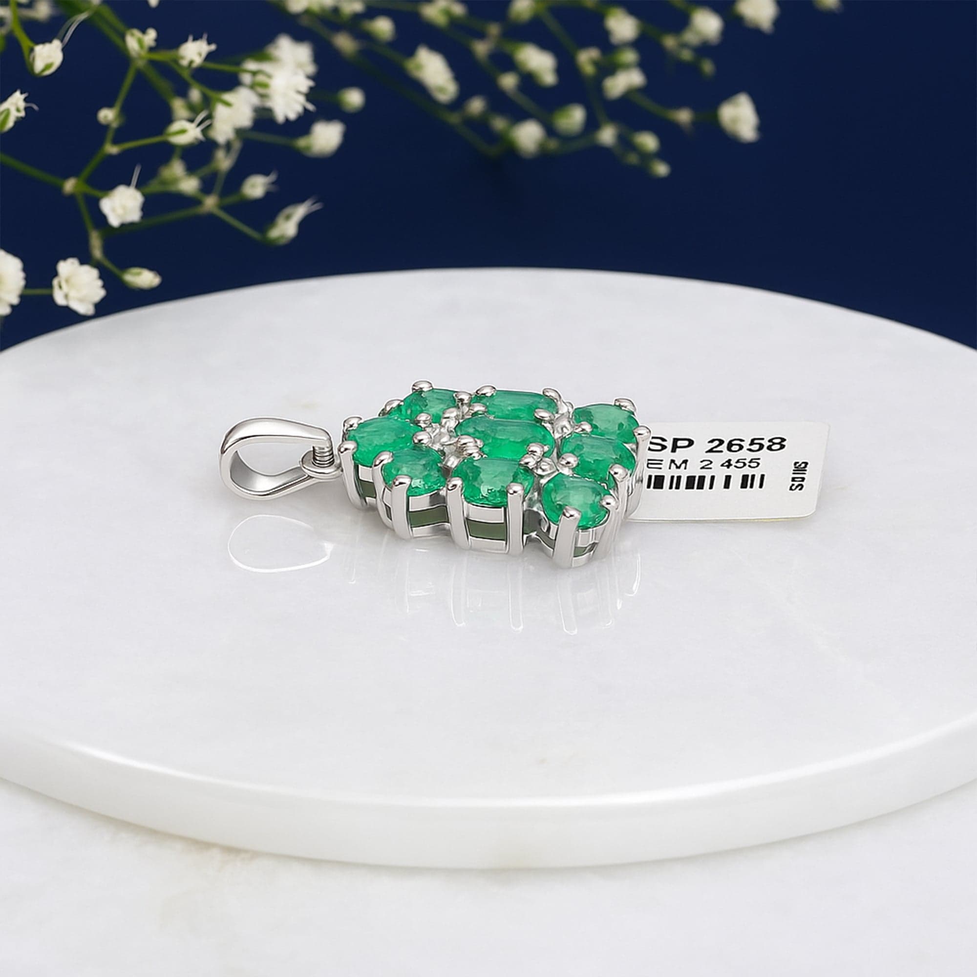 Emerald Blossom Pendant