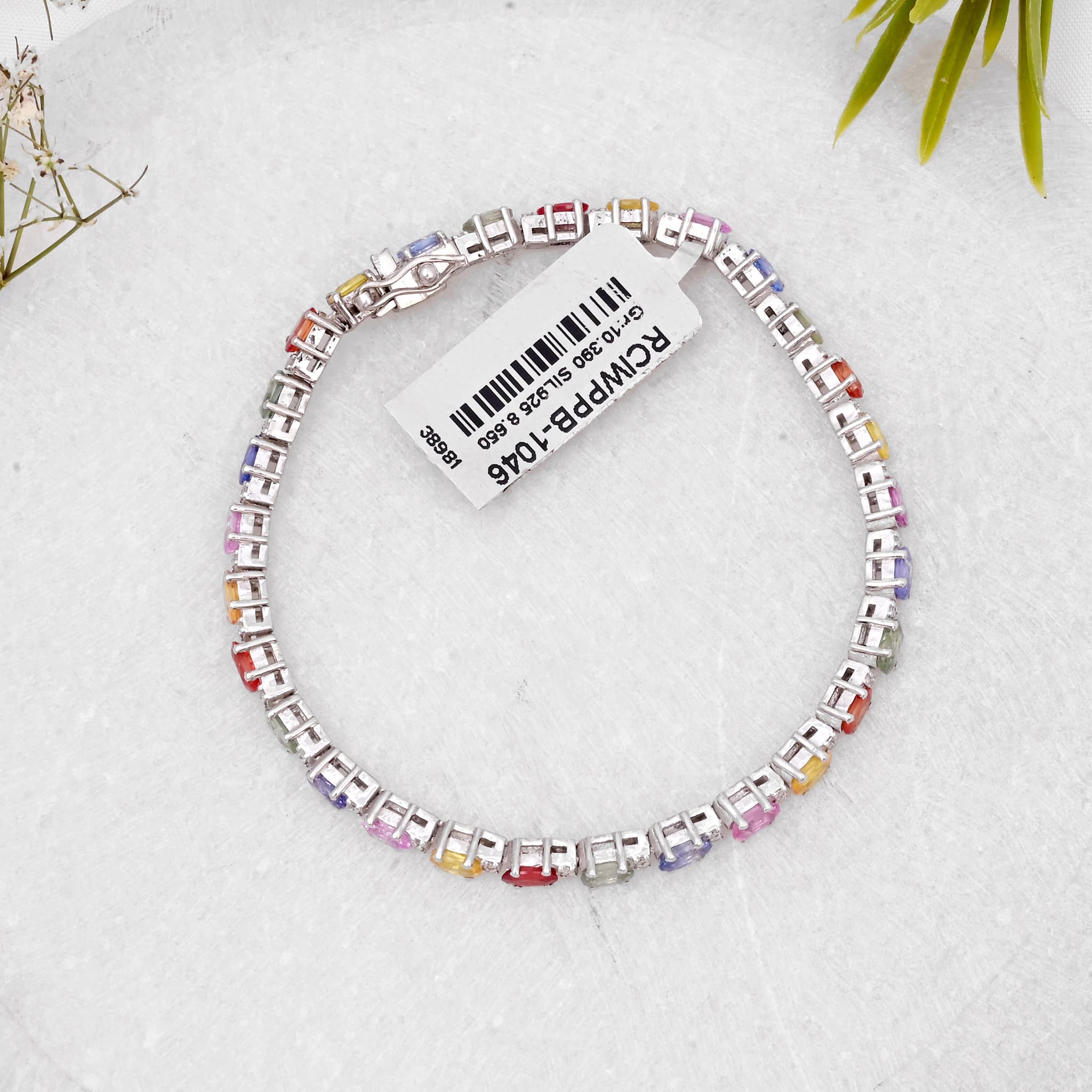 Rainbow Luxe Multi Sapphire Tennis Bracelet