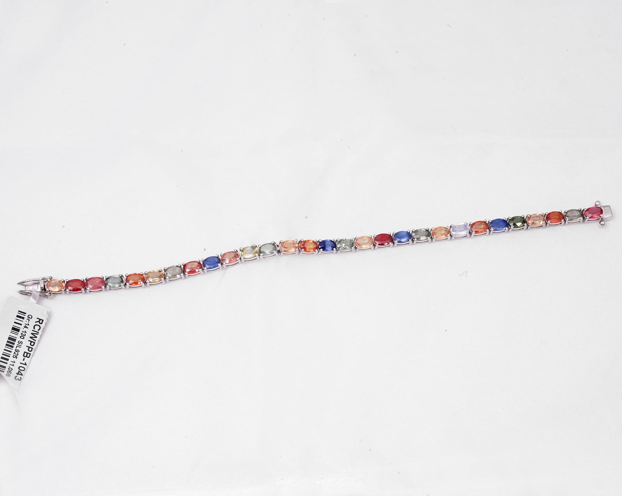 Prismatic Glow Multi Sapphire Bracelet