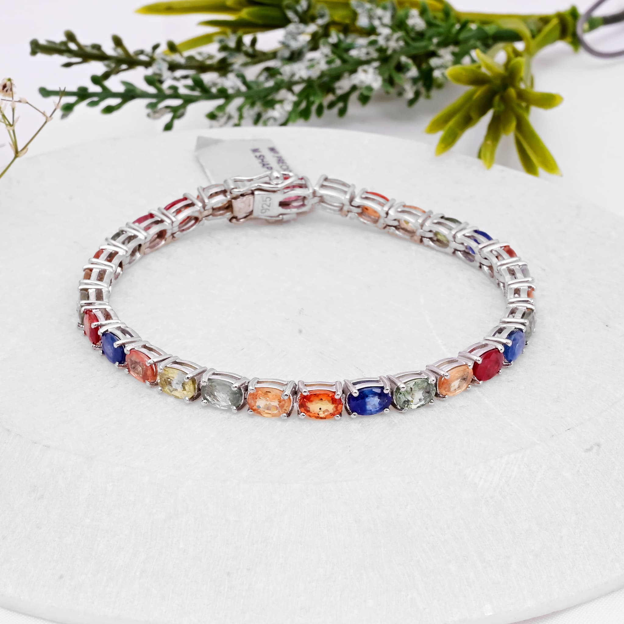 Prismatic Glow Multi Sapphire Bracelet alternate view