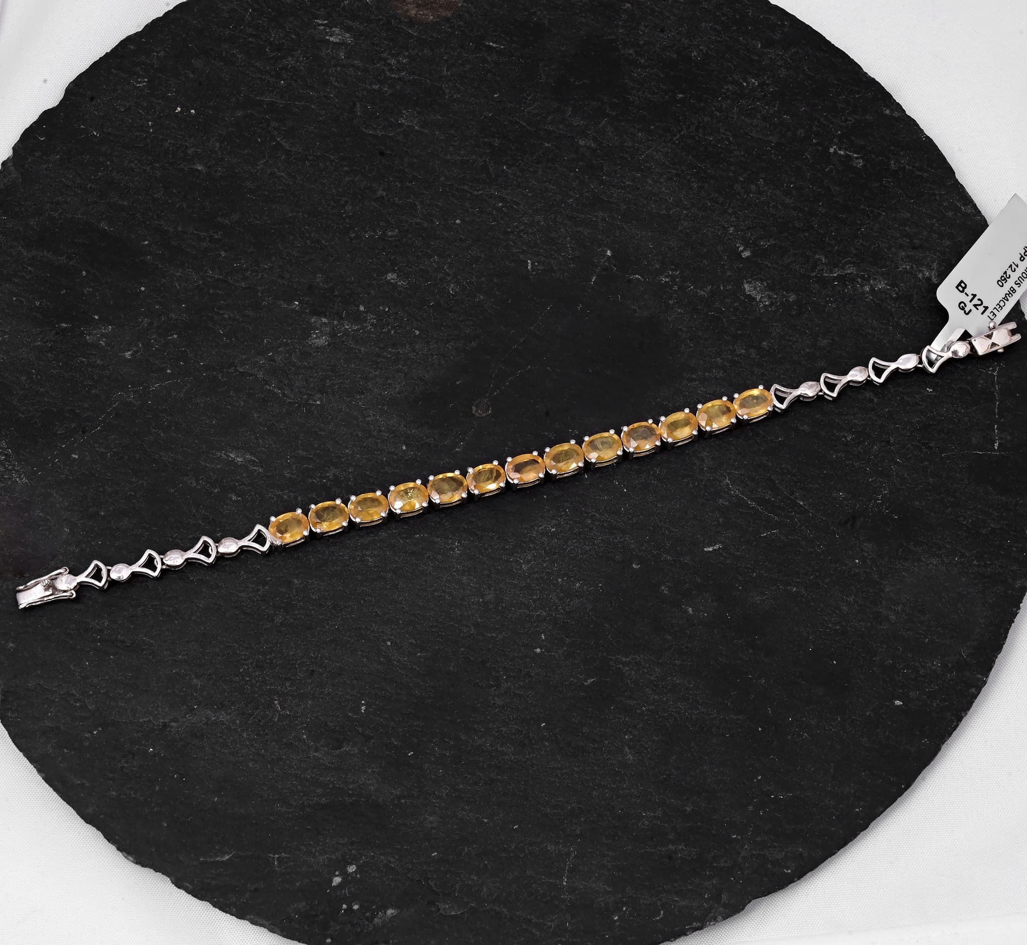 Golden Aura Yellow Sapphire Tennis Bracelet