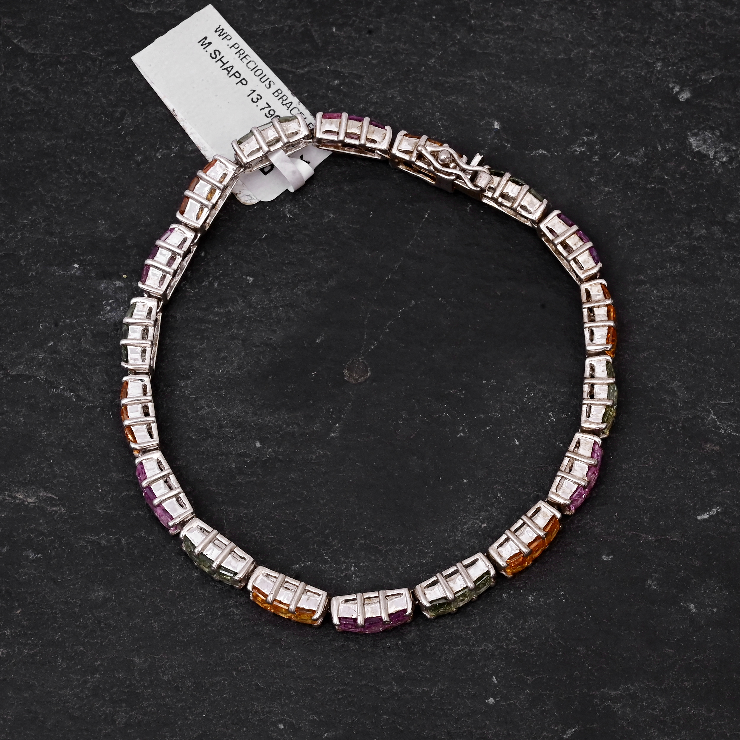 Spectrum Luxe Multi Sapphire Statement Bracelet