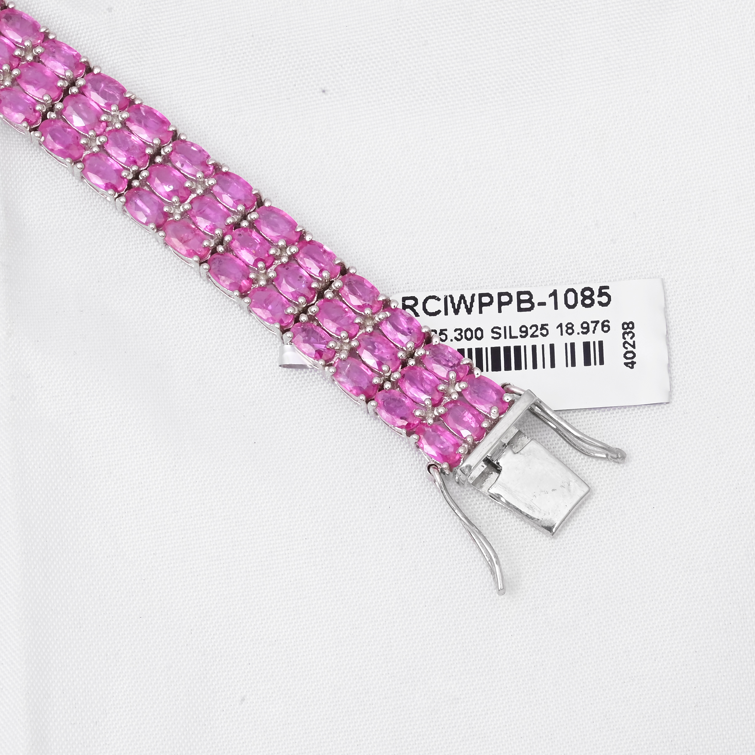 Regal Blush Grand Pink Sapphire Bracelet alternate view